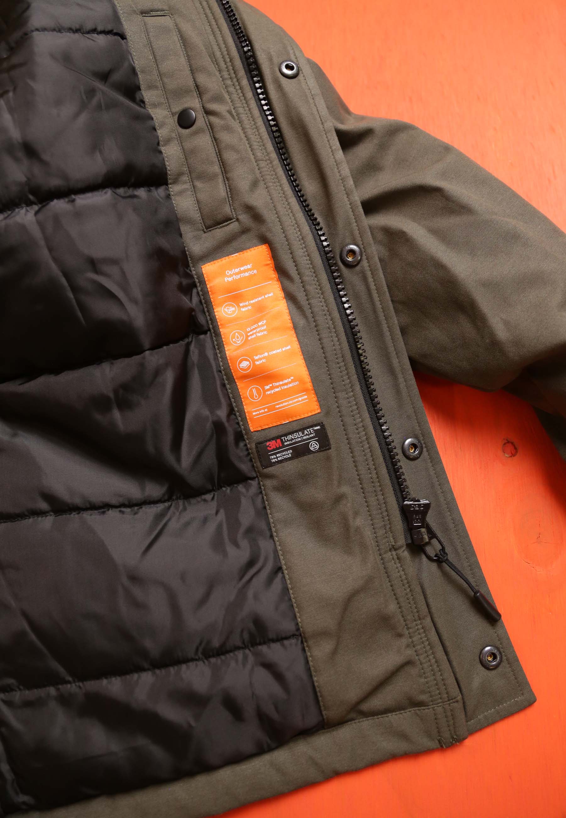 Revolution Alpine Parka Vintaged Army