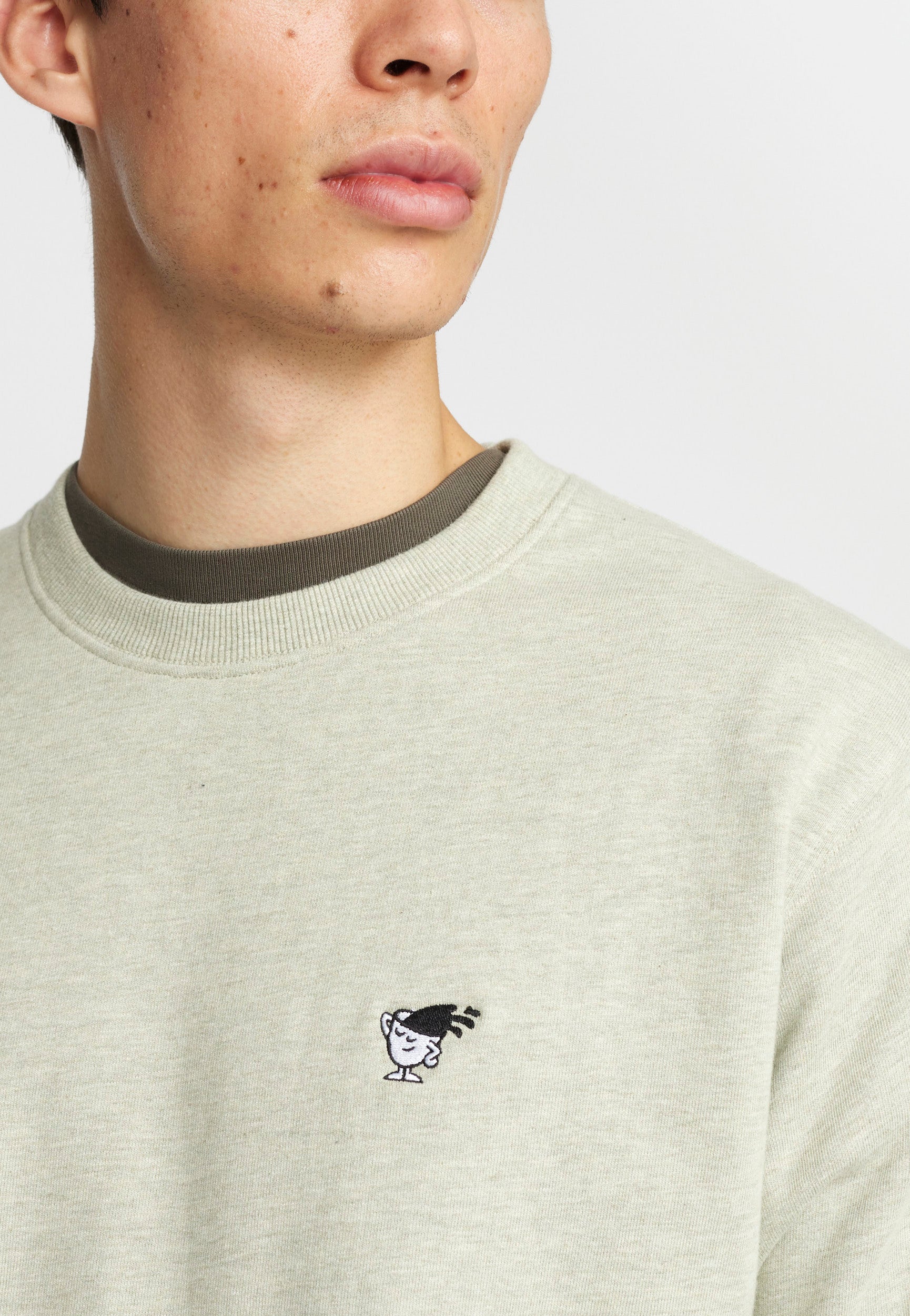 Revolution Application Sweatshirt Sweatshirts Lightgreen-melange