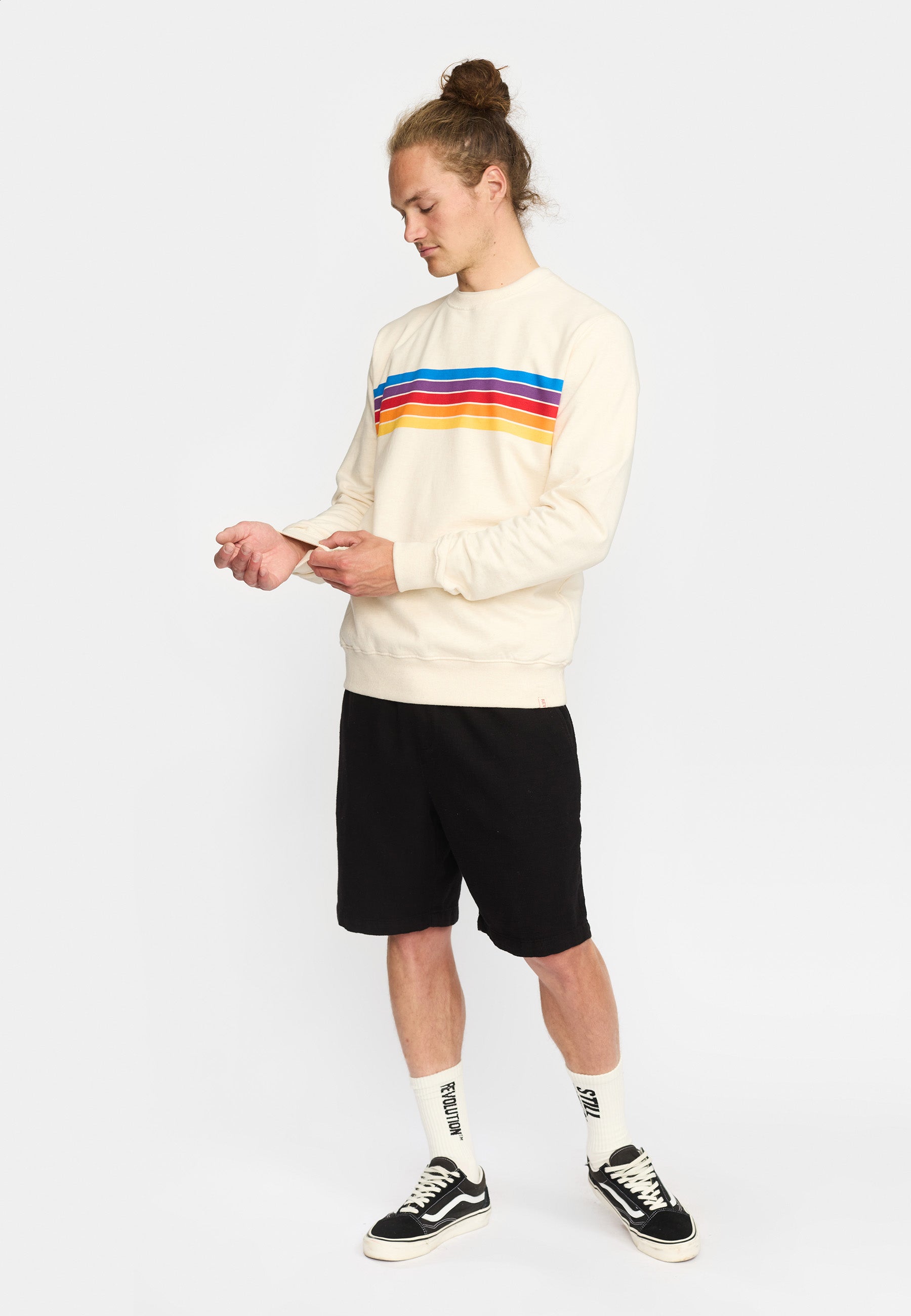 Revolution Application Sweatshirt Sweatshirts Offwhite-melange
