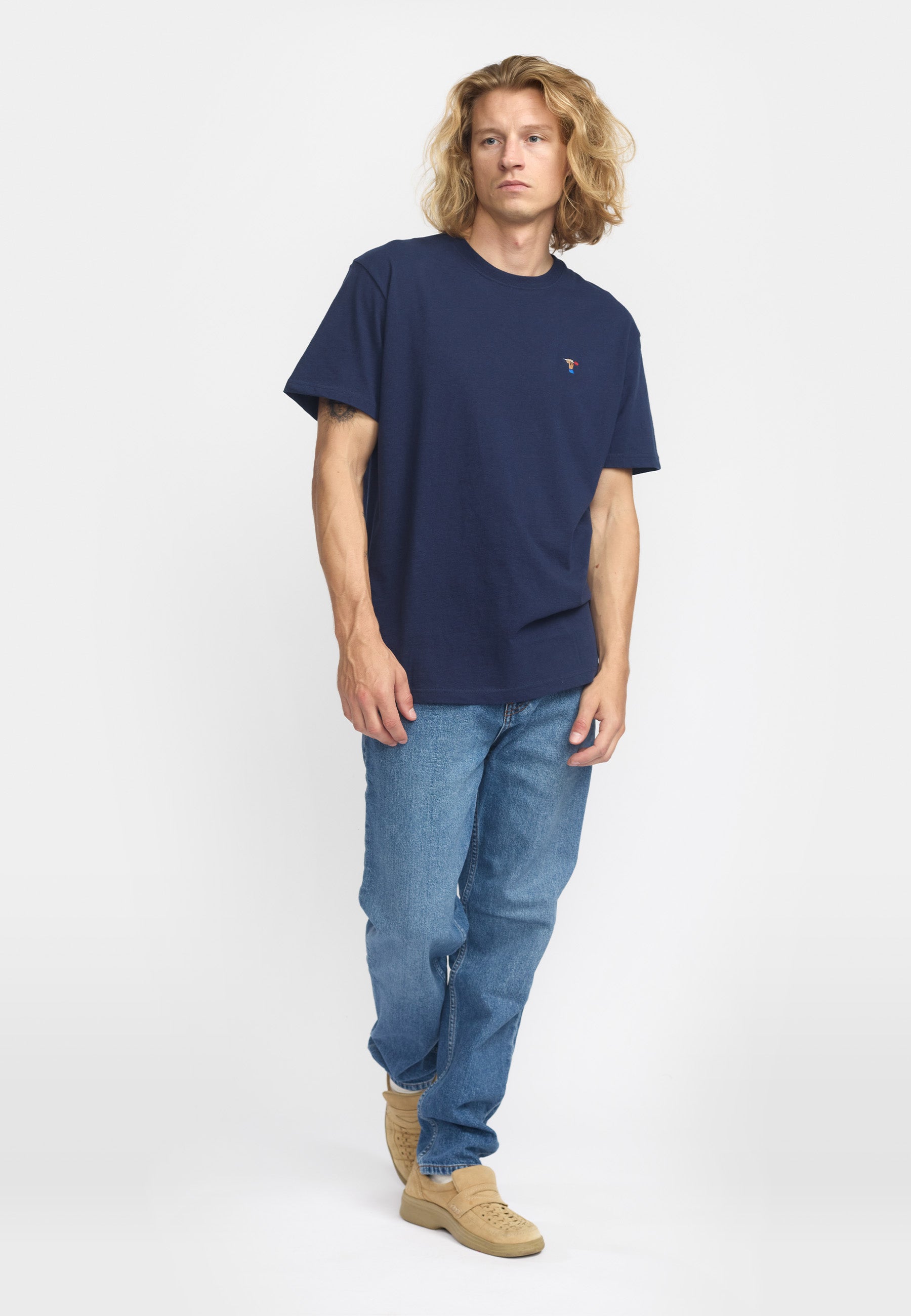 Revolution Application T-Shirt T-Shirts Navy-melange
