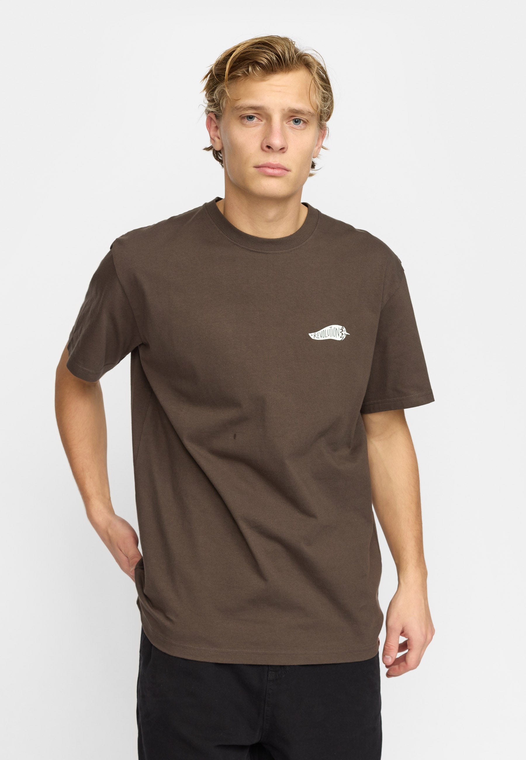 Revolution Application T-Shirt T-Shirts Brown