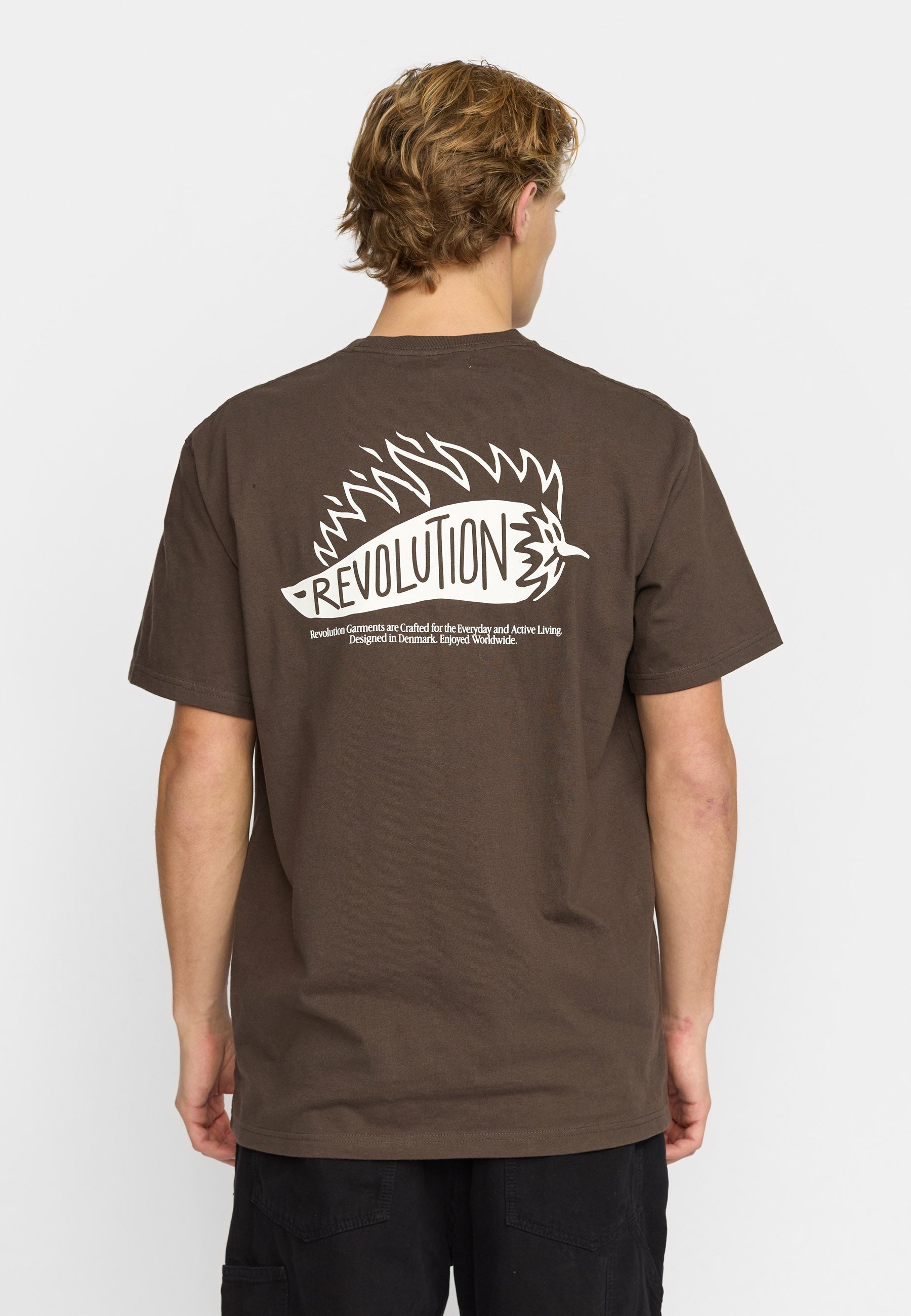 Revolution Application T-Shirt T-Shirts Brown
