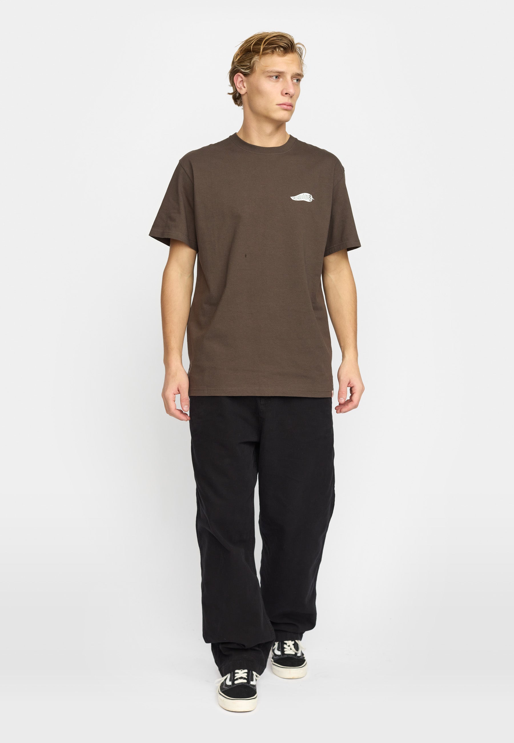 Revolution Application T-Shirt T-Shirts Brown