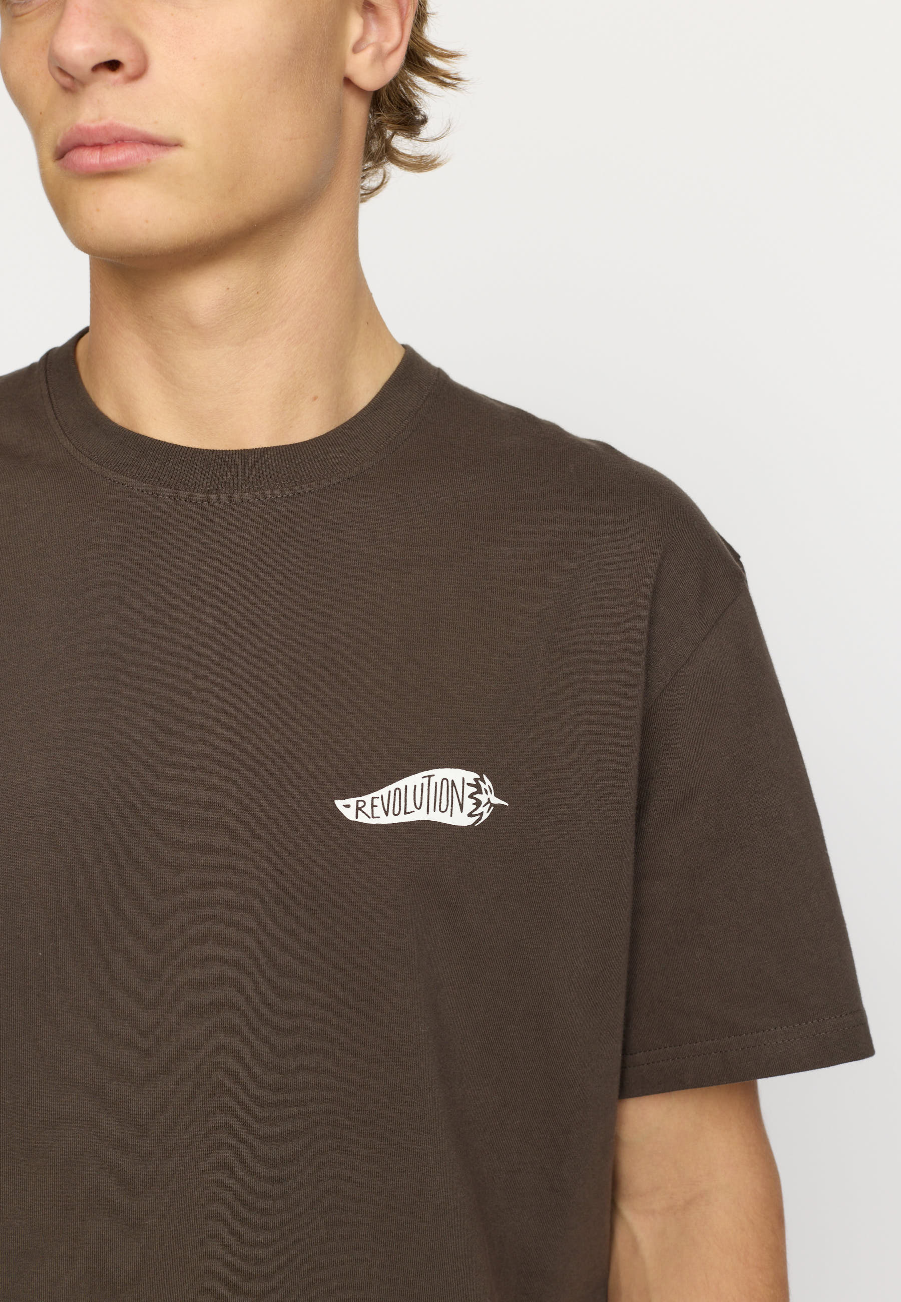 Revolution Application T-Shirt T-Shirts Brown