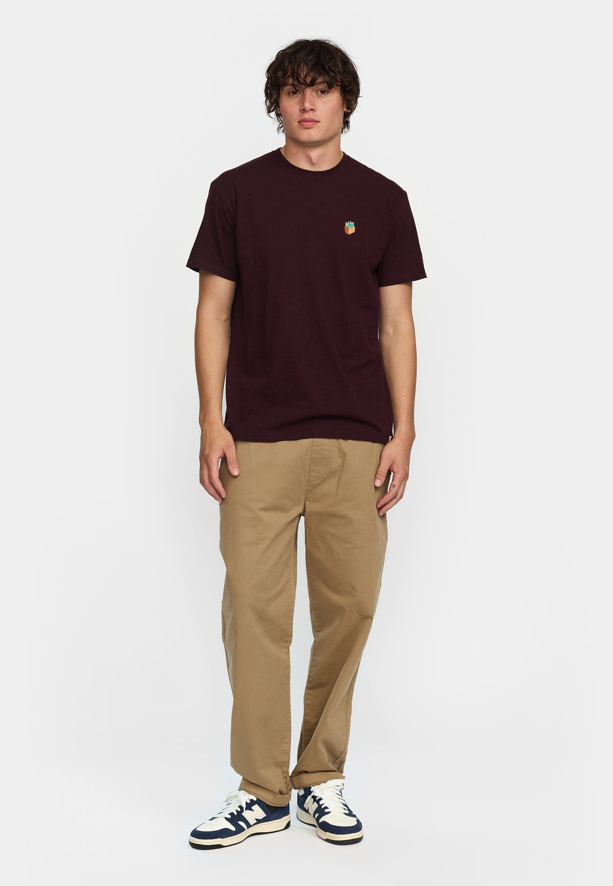 Revolution Application T-Shirt T-Shirts Burgundy-melange