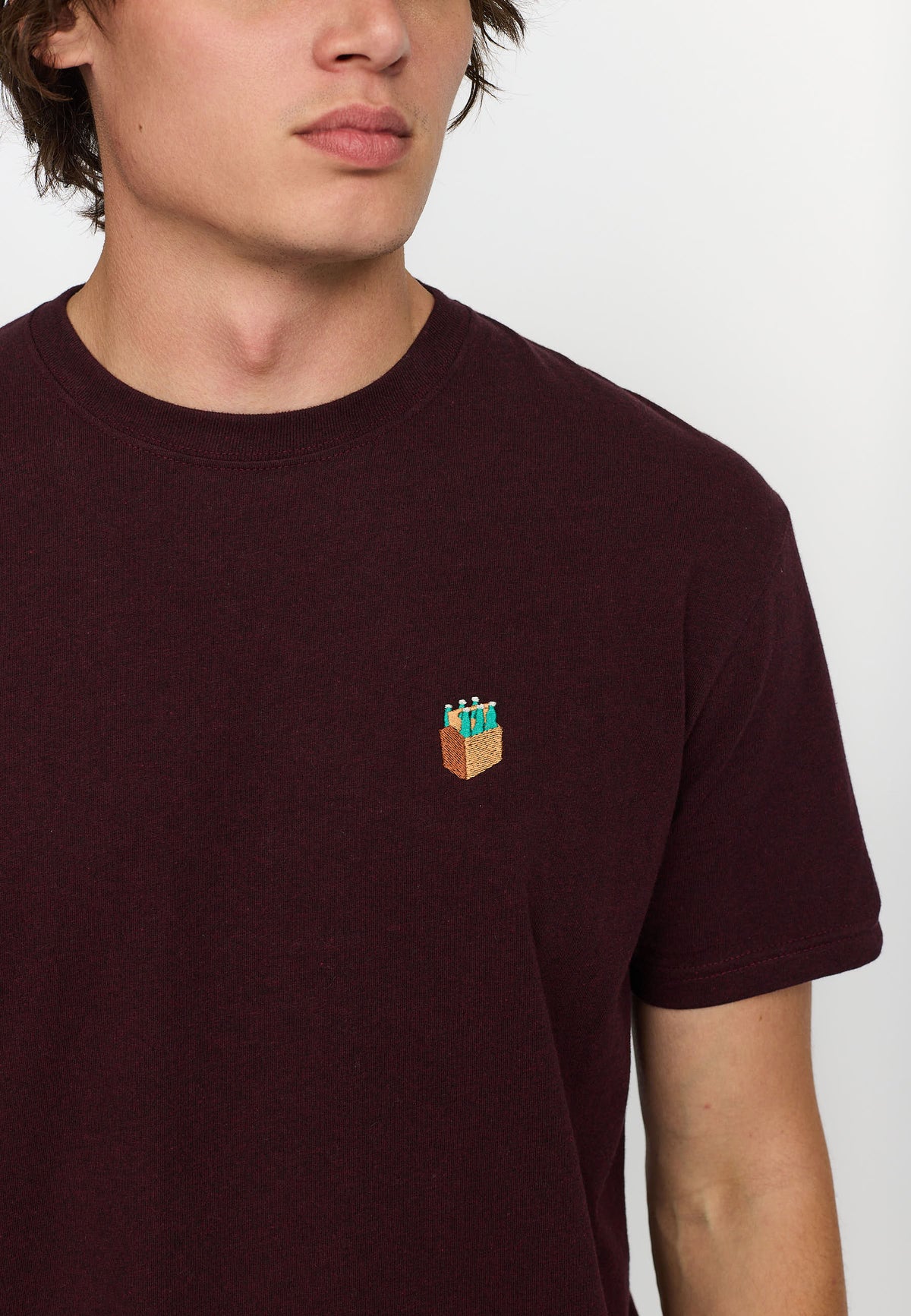 Revolution Application T-Shirt T-Shirts Burgundy-melange