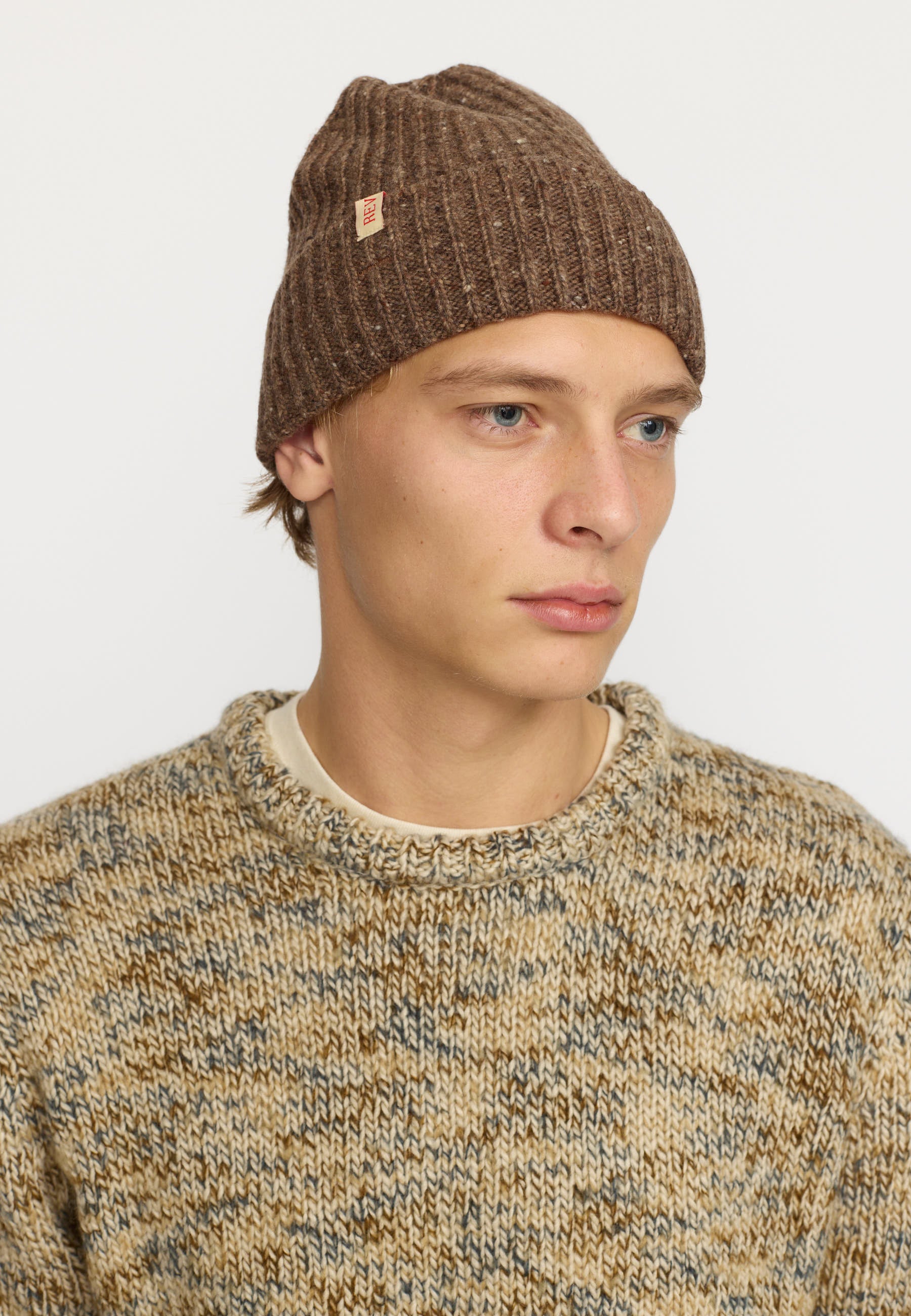 Revolution Beanie Melange Headwear Brown