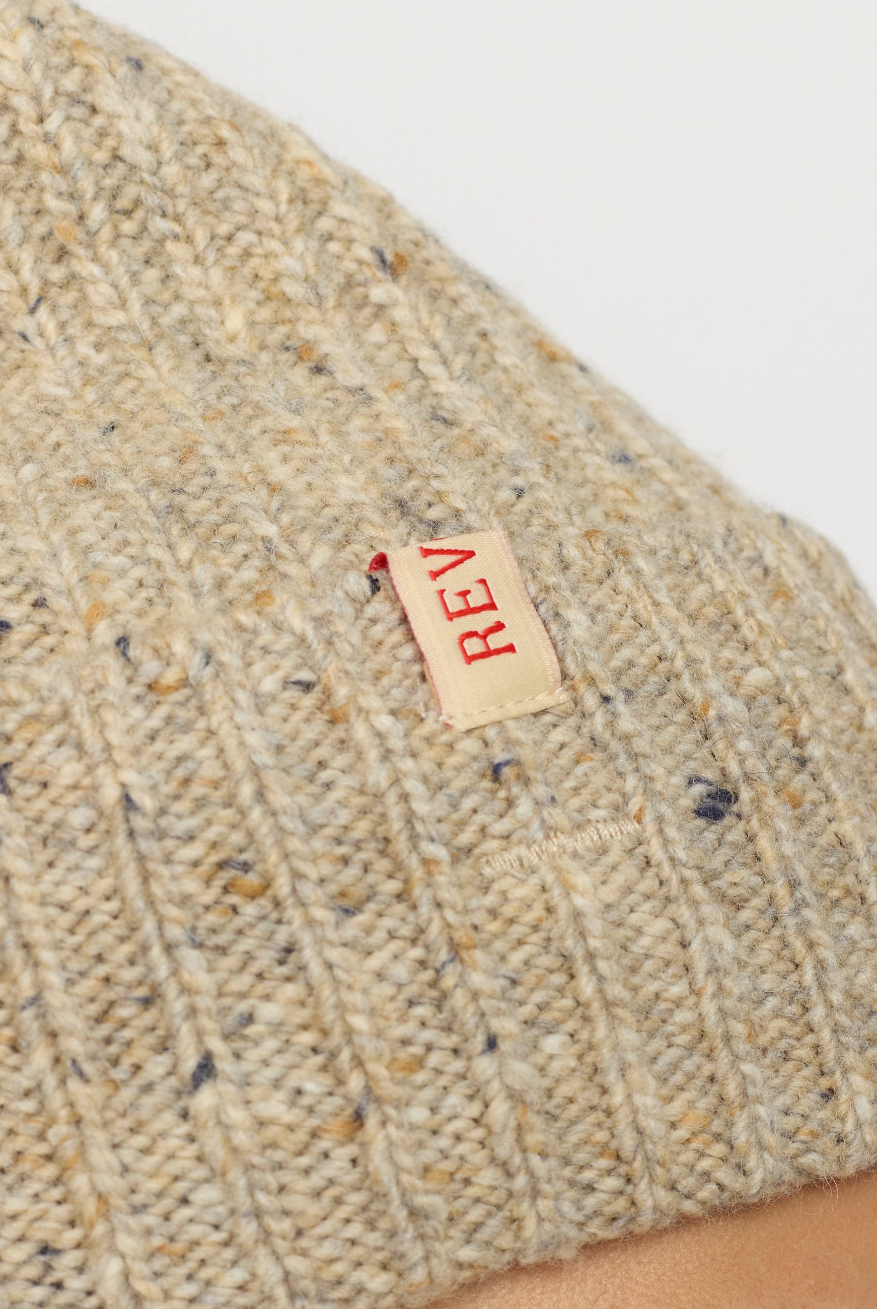 Revolution Beanie Melange Headwear Offwhite