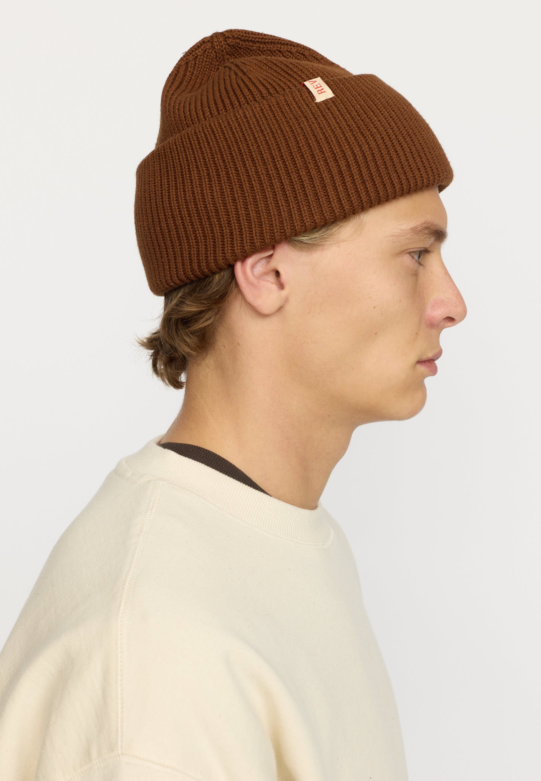 Revolution Big Fold Up Beanie Headwear Brown