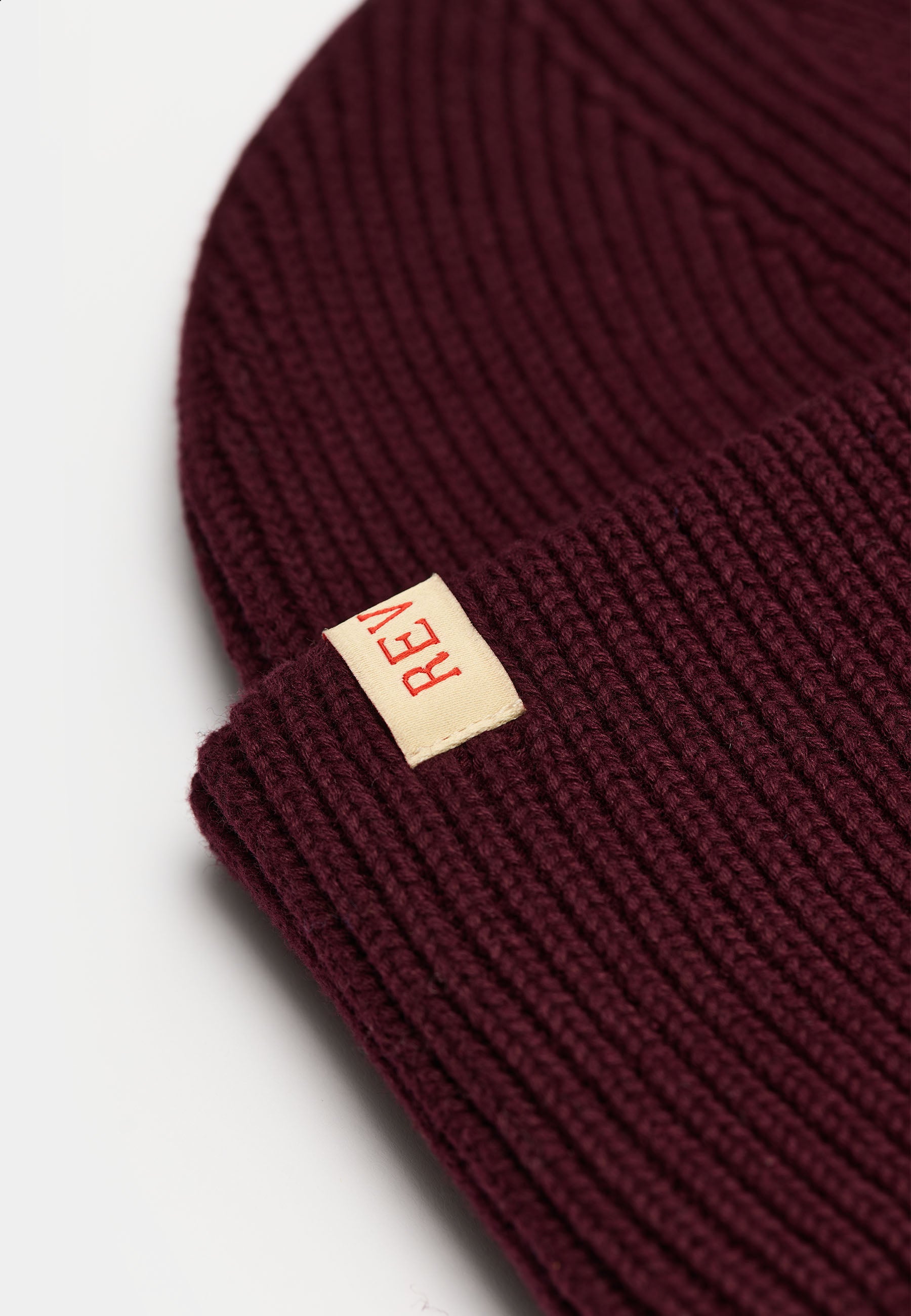 Revolution Big Fold Up Beanie Headwear Burgundy