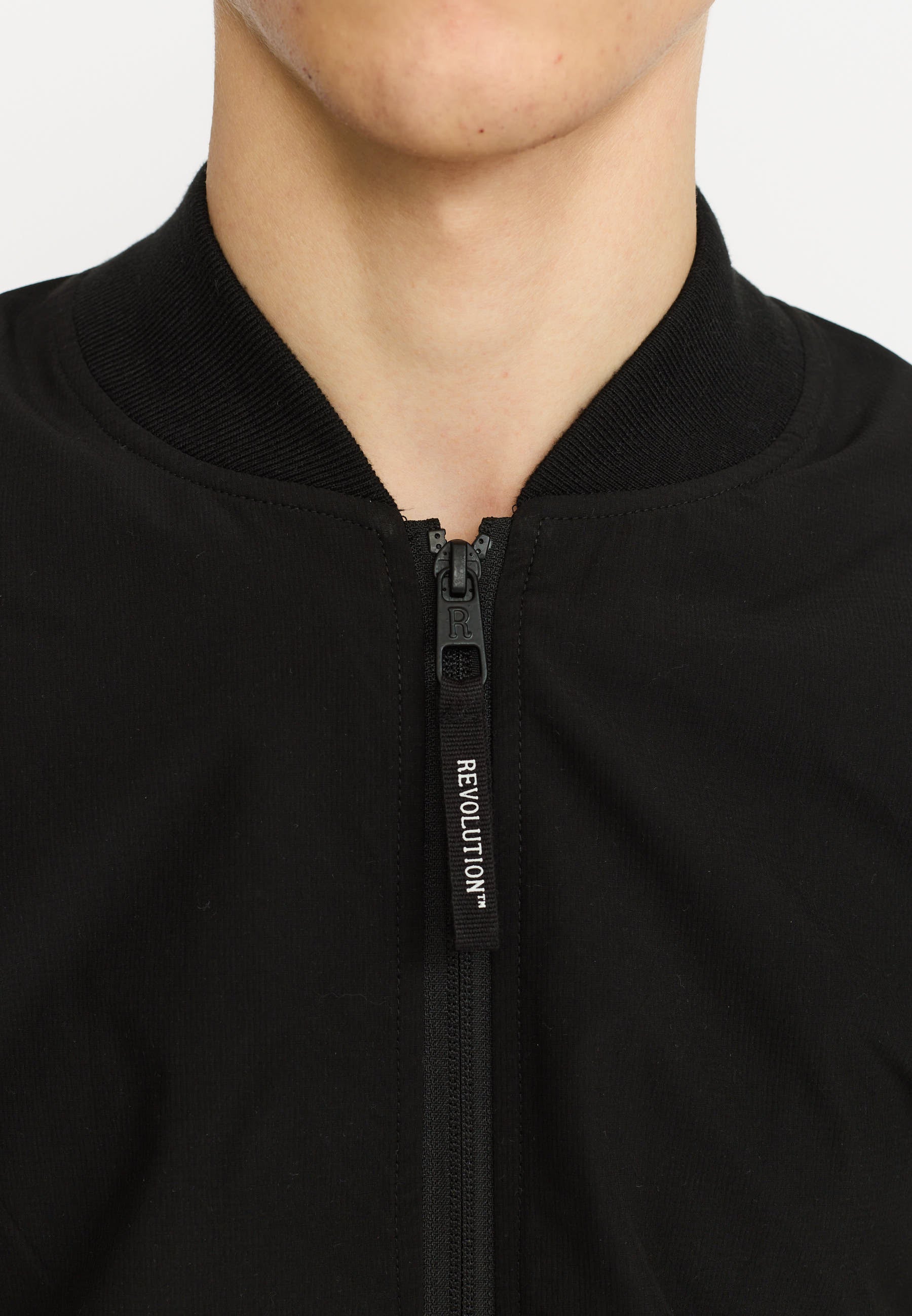 Revolution Bomber Jacket Lightweight Outerwear Black