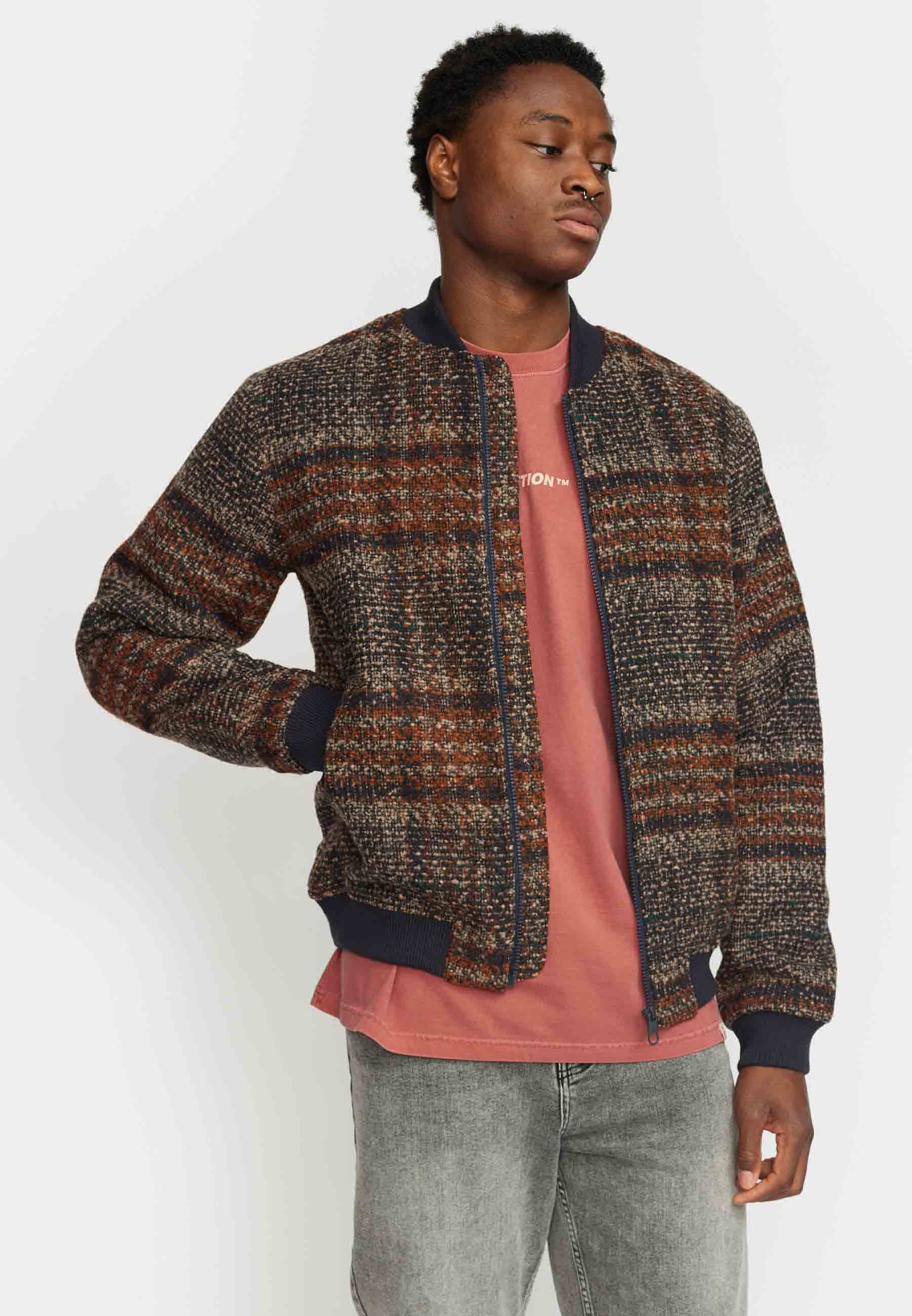 Revolution Bomber Jacket Winter Outerwear Navy