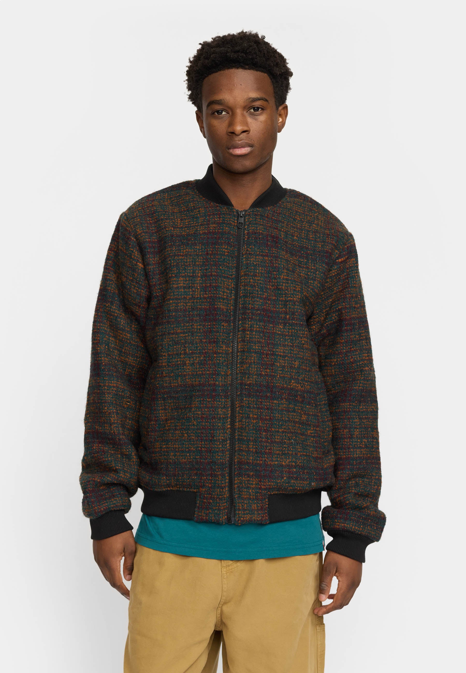 Revolution Bomber Jacket Winter Outerwear Darkgreen