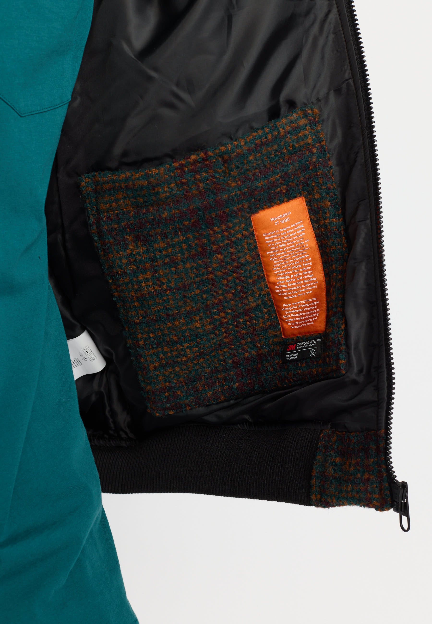 Revolution Bomber Jacket Winter Outerwear Darkgreen