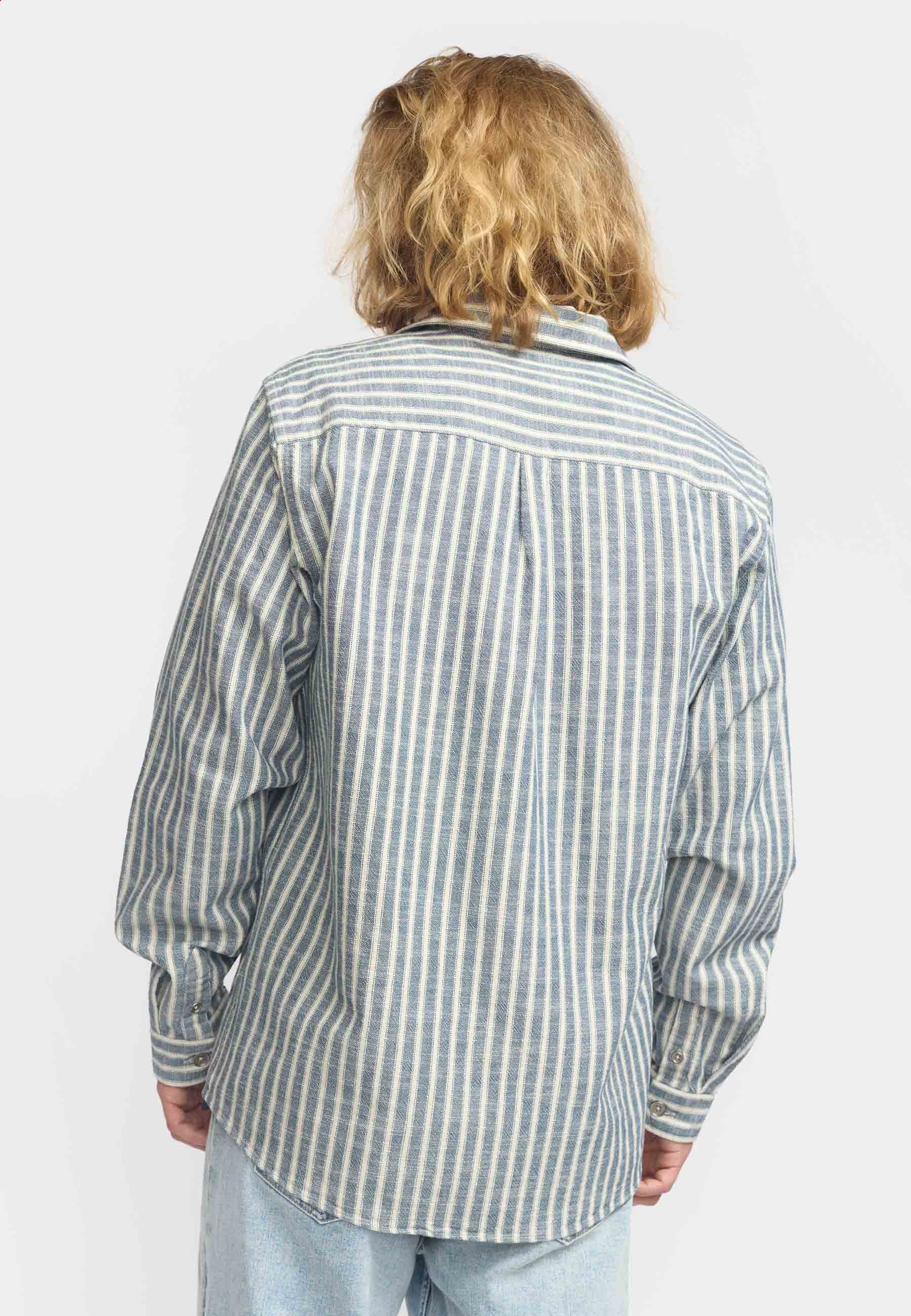 Revolution Casual Overshirt Long-sleeve Shirts Blue