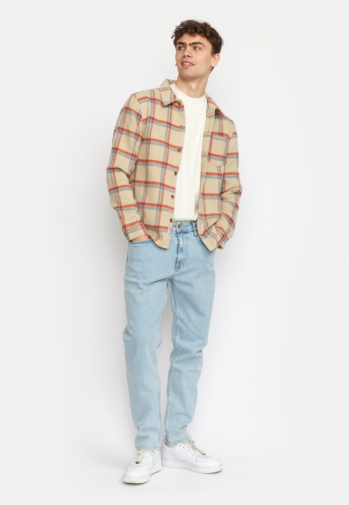 Revolution Casual Overshirt Long-sleeve Shirts Offwhite