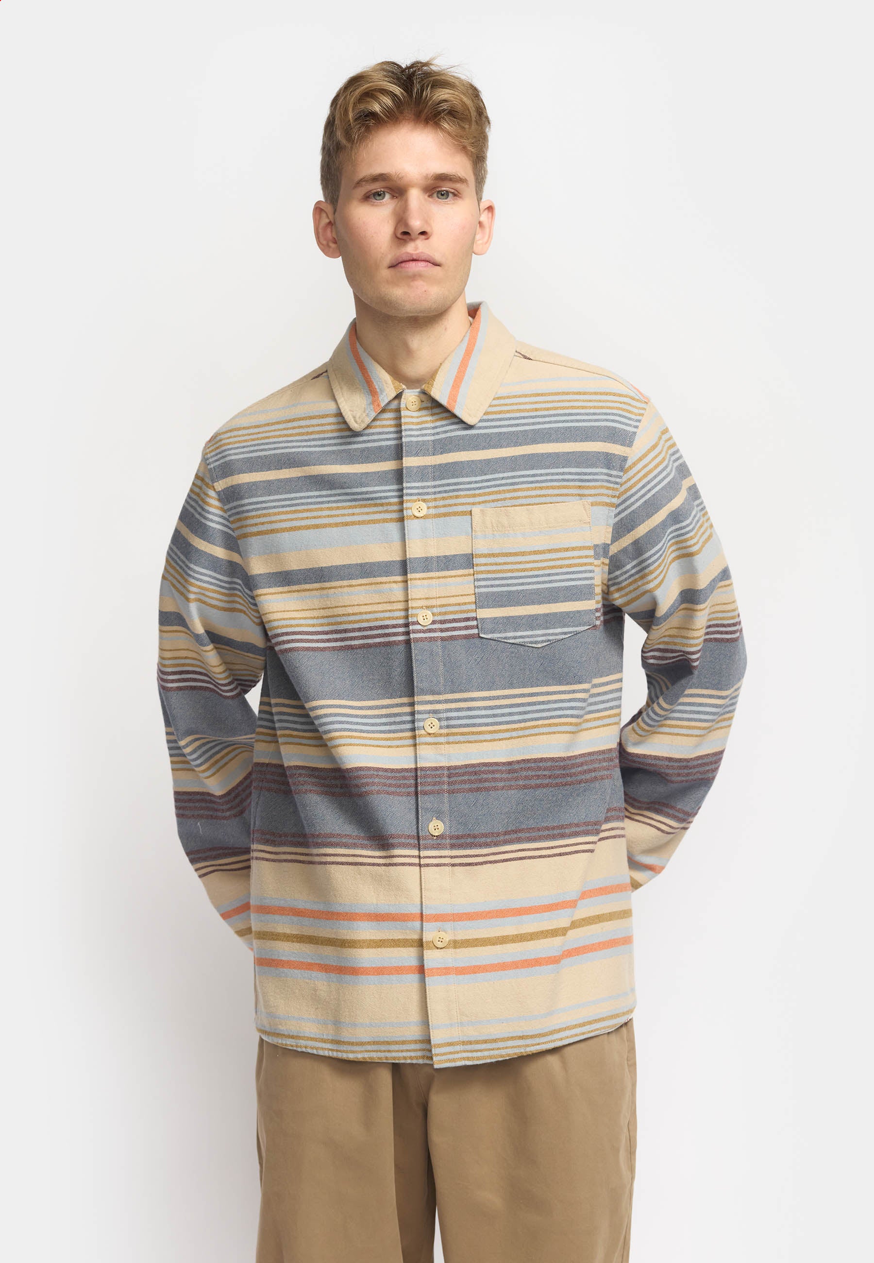 Revolution Casual Overshirt Overshirts Dustblue