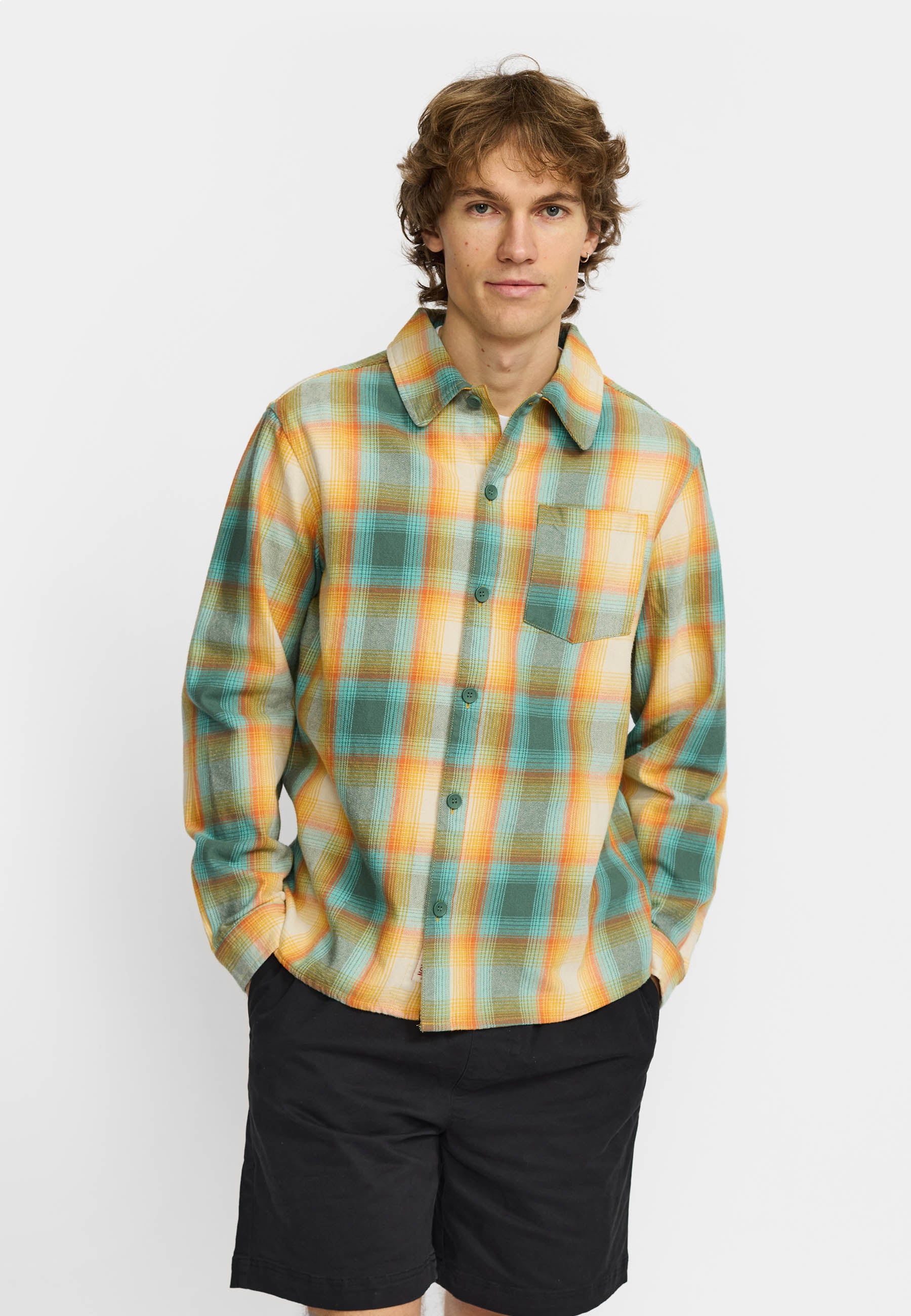 Revolution Casual Overshirt Overshirts Green