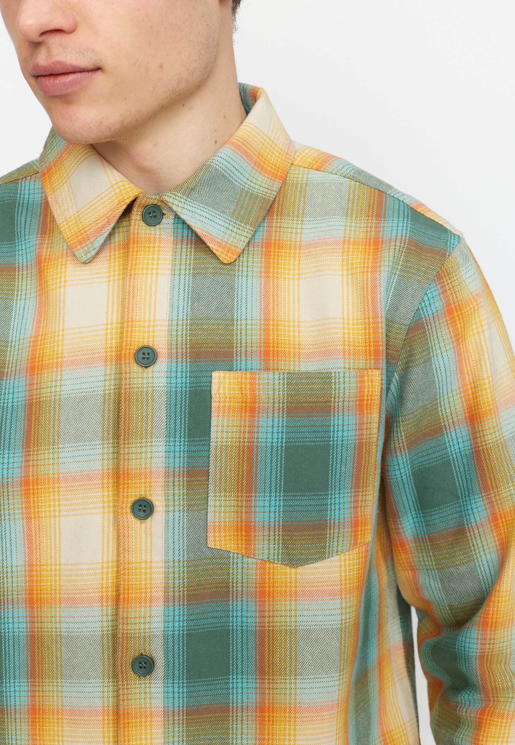 Revolution Casual Overshirt Overshirts Green