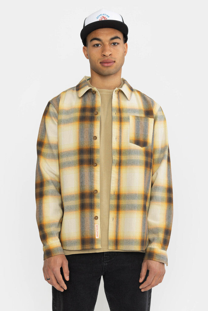 Revolution Casual Overshirt Overshirts Yellow