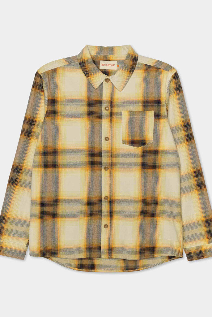 Revolution Casual Overshirt Overshirts Yellow