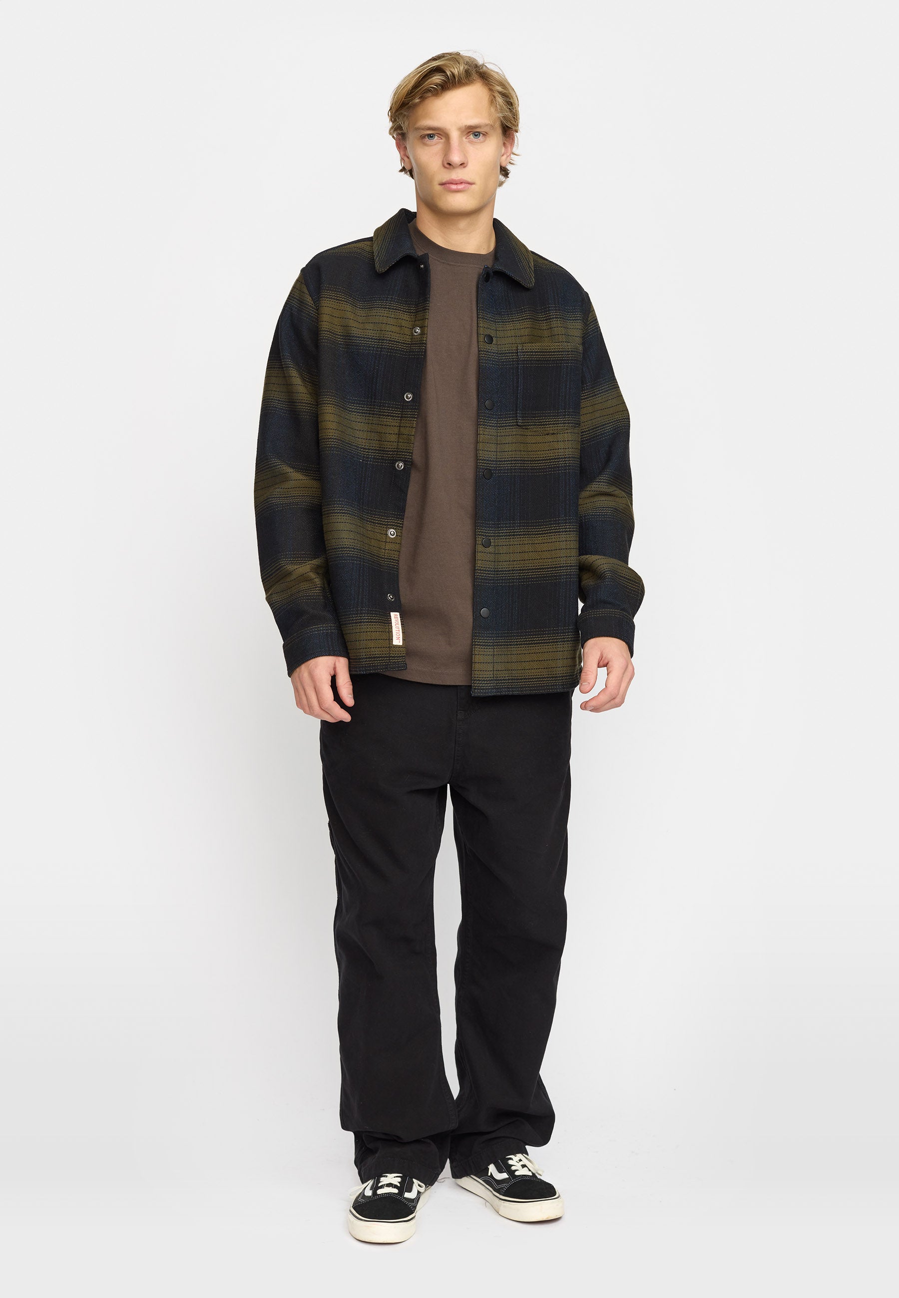 Revolution Casual Shirt Long-sleeve Shirts Army