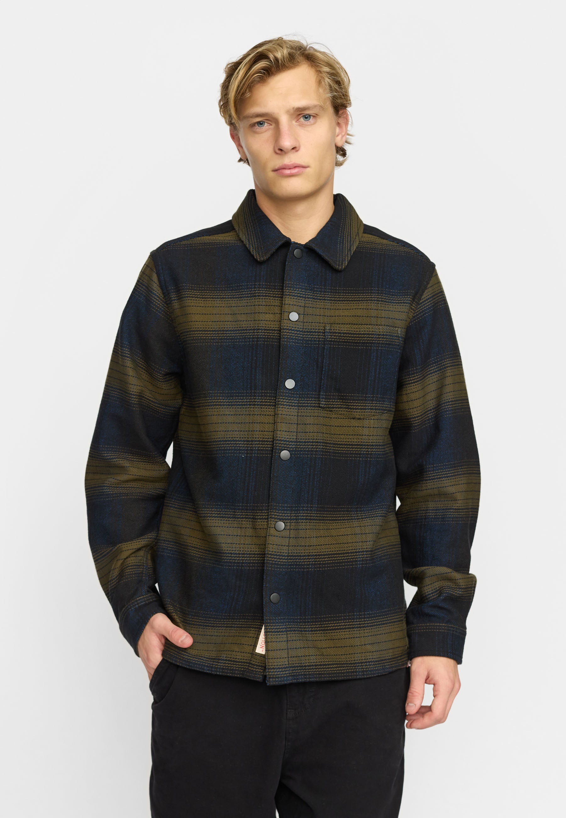 Revolution Casual Shirt Long-sleeve Shirts Army