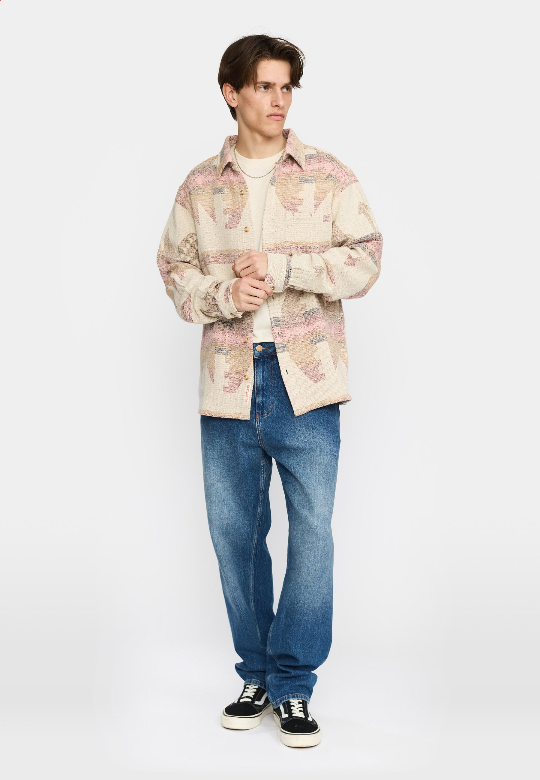 Revolution Casual Shirt Long-sleeve Shirts Offwhite