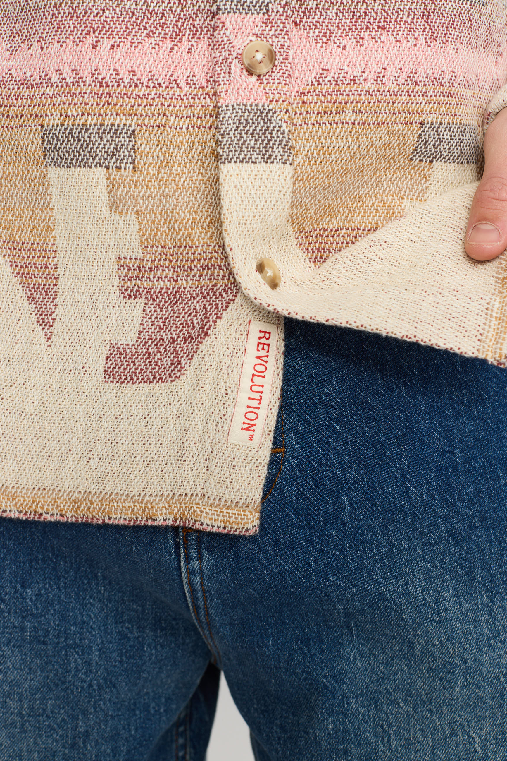 Revolution Casual Shirt Long-sleeve Shirts Offwhite