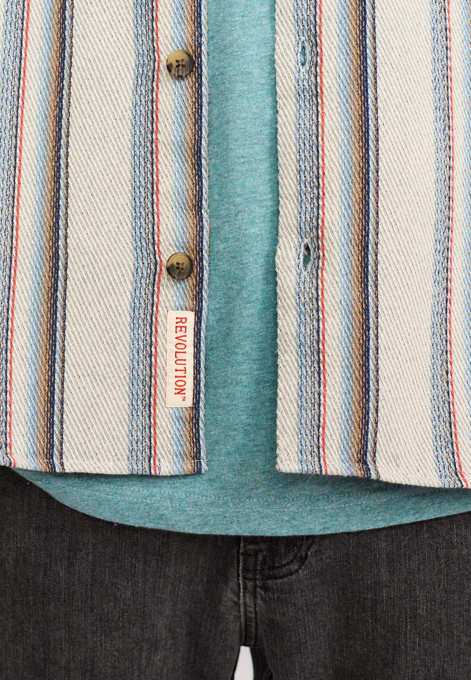 Revolution Casual Shirt Long-sleeve Shirts Blue