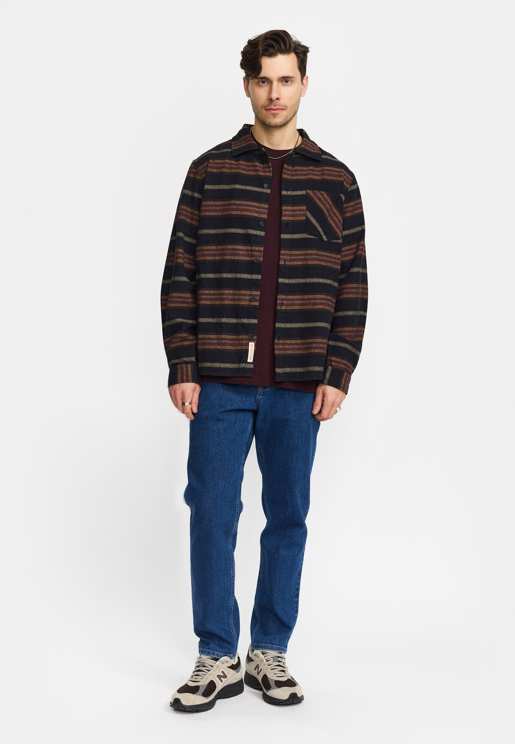 Revolution Casual Shirt Long-sleeve Shirts Red
