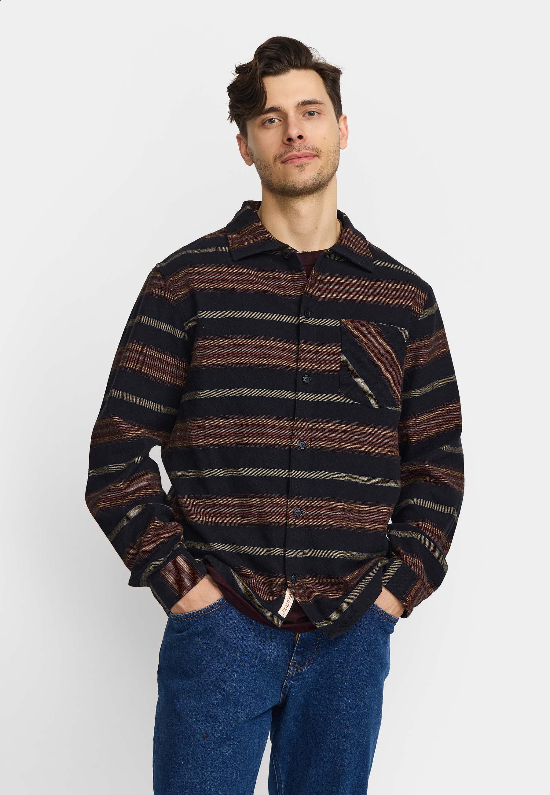 Revolution Casual Shirt Long-sleeve Shirts Red