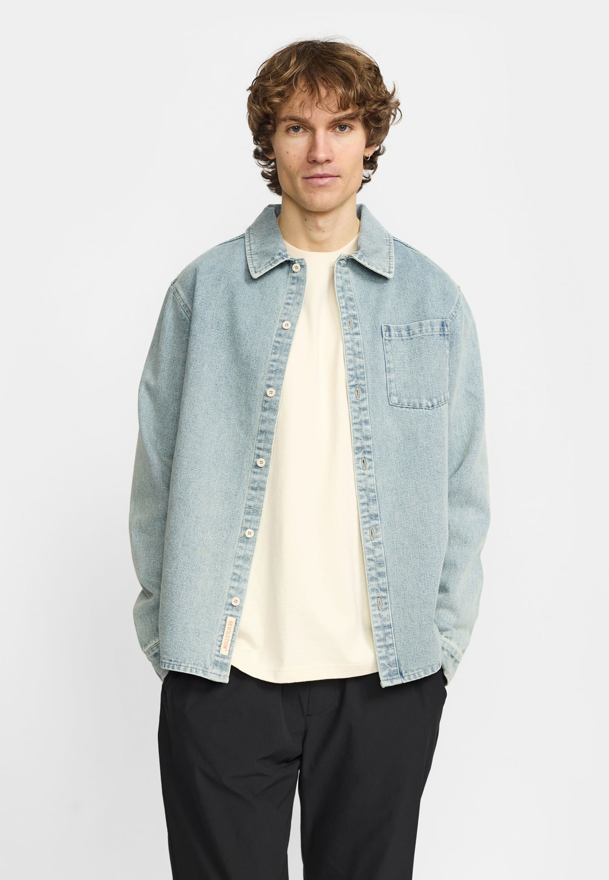Revolution Casual Shirt Long-sleeve Shirts Blue