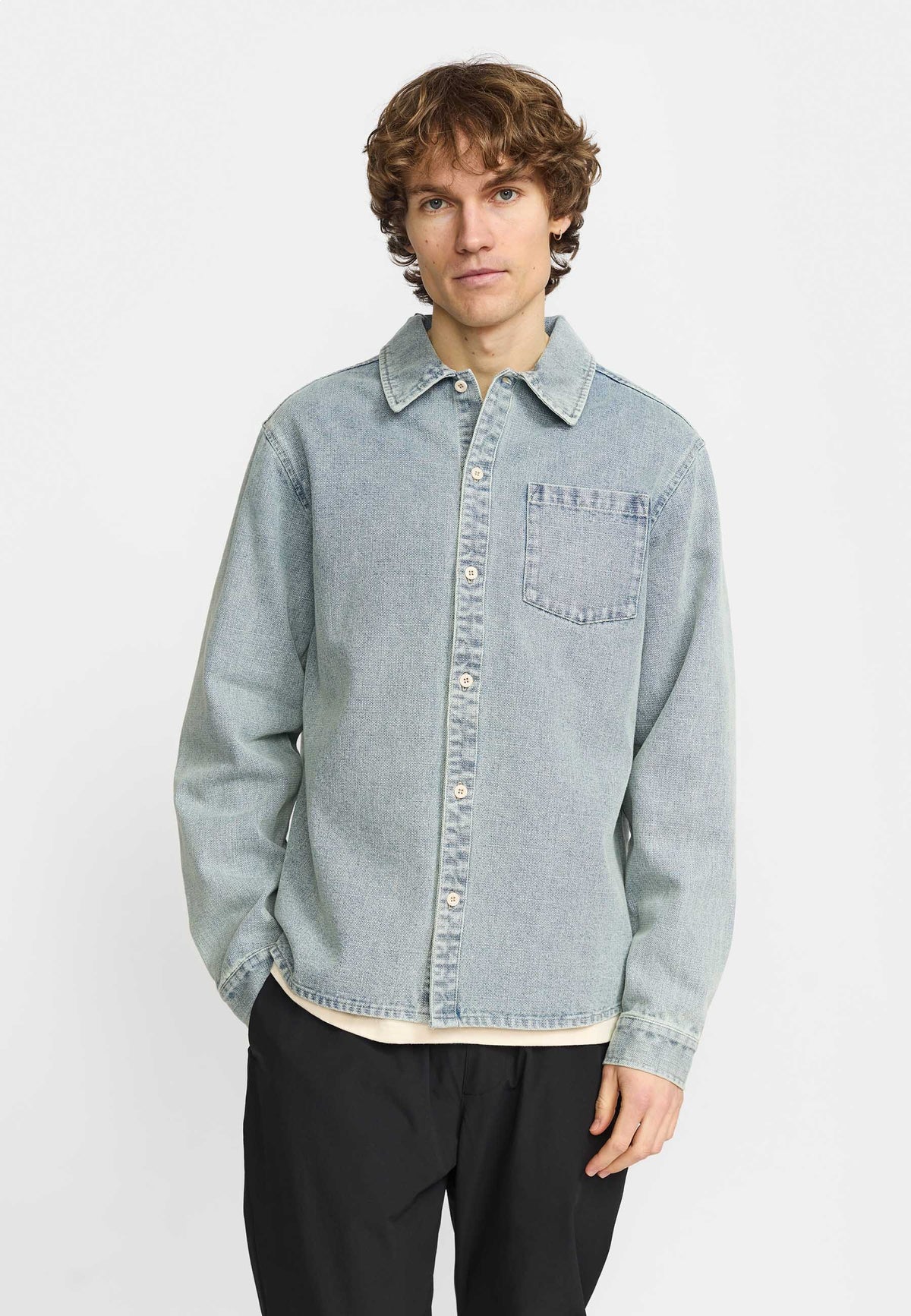 Revolution Casual Shirt Long-sleeve Shirts Blue