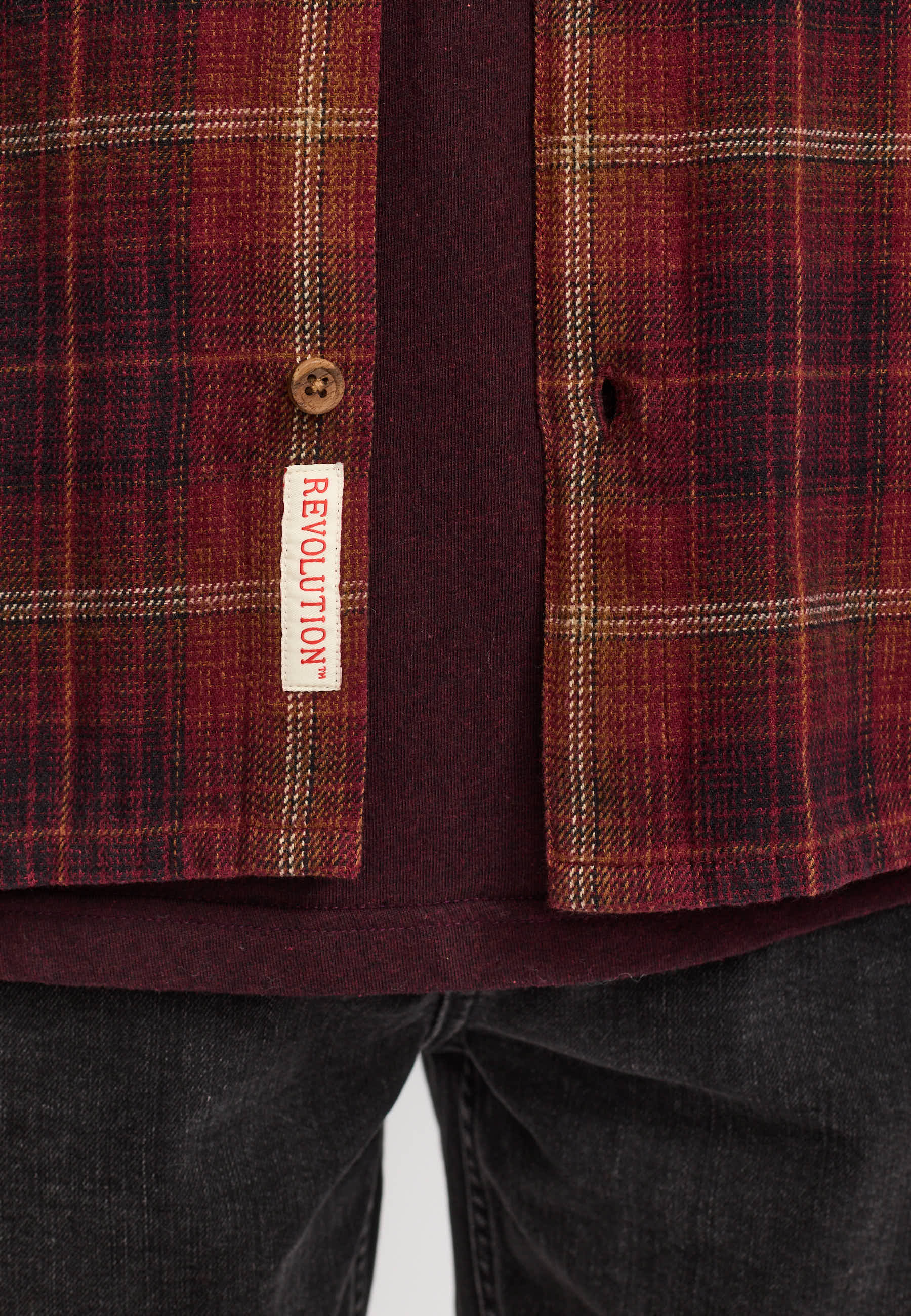 Revolution Casual Shirt Long-sleeve Shirts Red