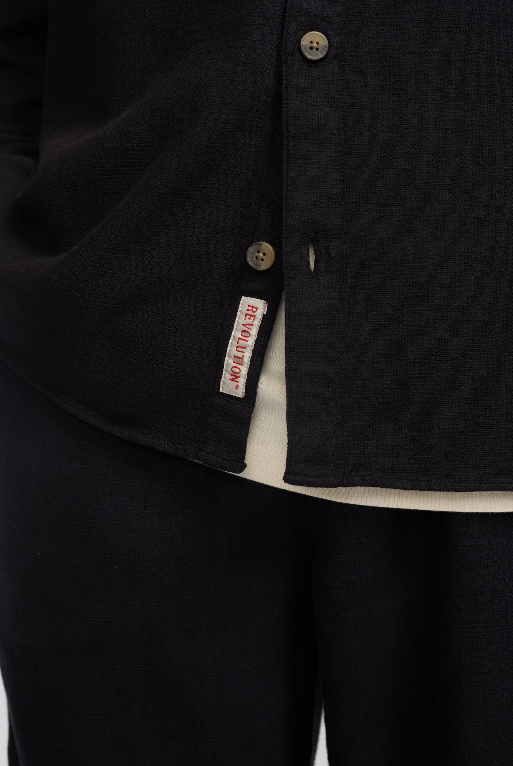 Revolution Casual Shirt Long-sleeve Shirts Black