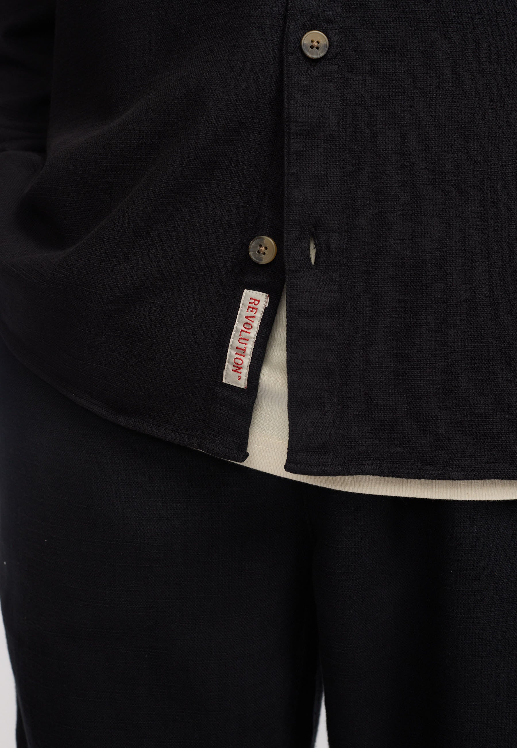 Revolution Casual Shirt Long-sleeve Shirts Black