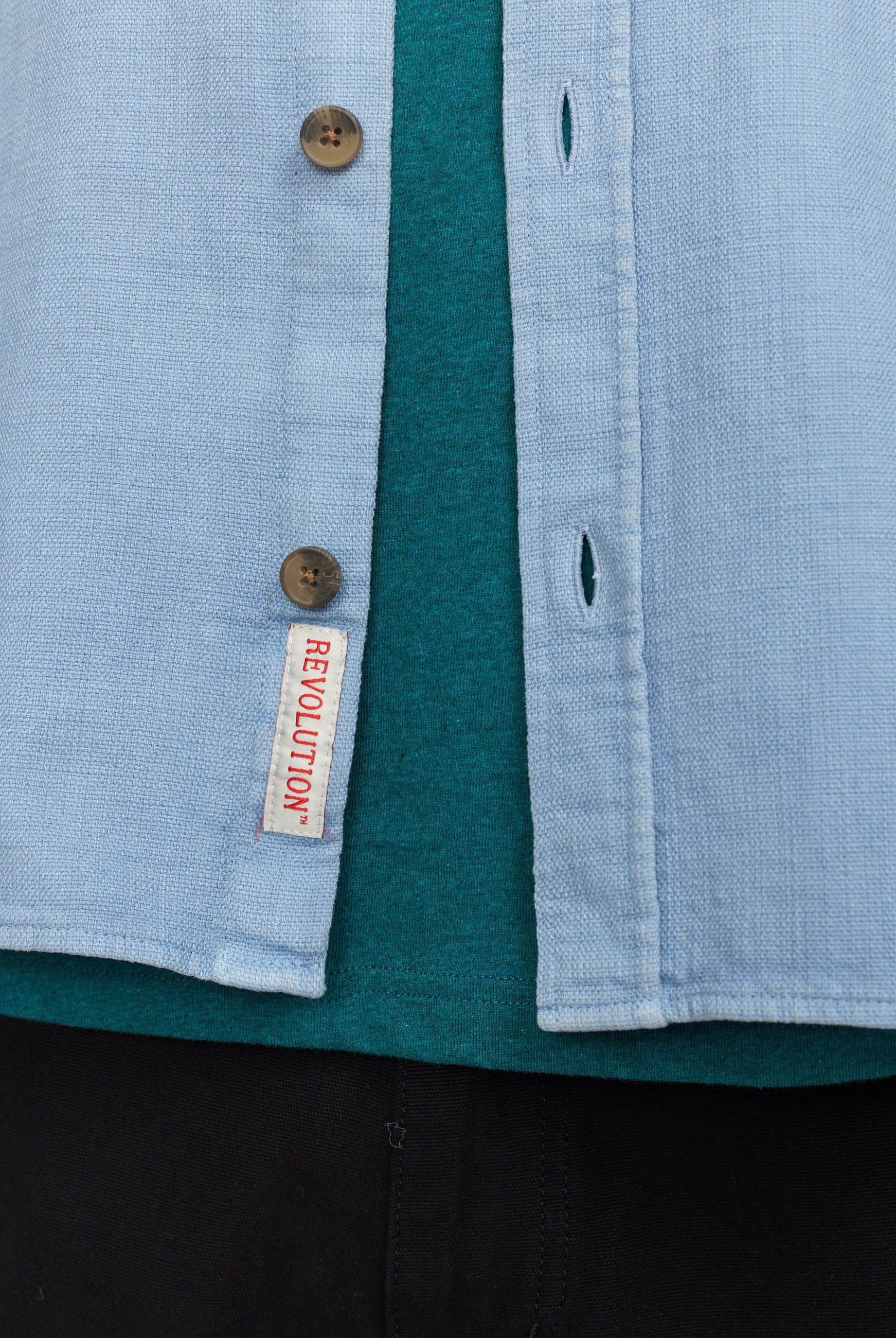 Revolution Casual Shirt Long-sleeve Shirts Blue