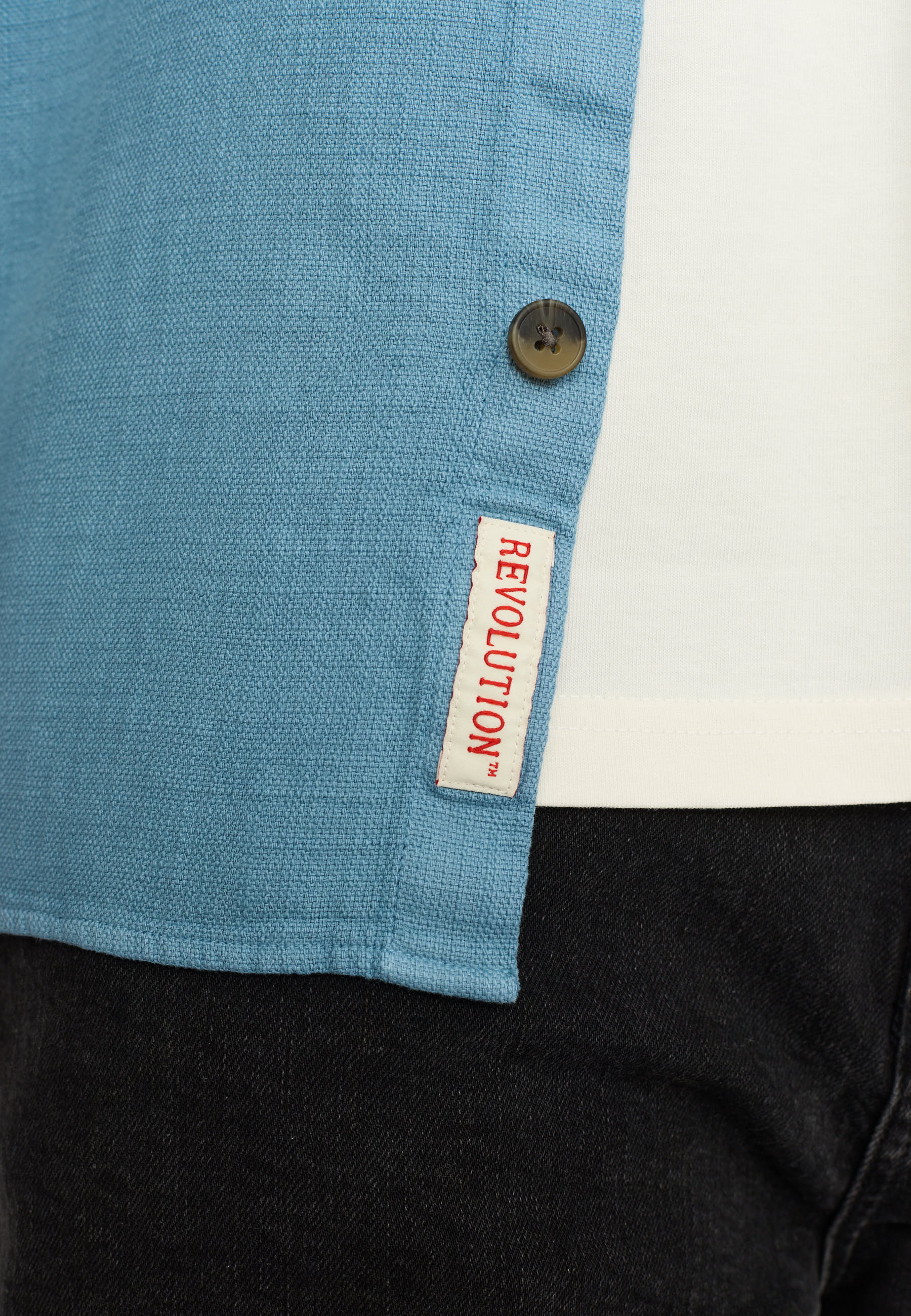 Revolution Casual Shirt Long-sleeve Shirts Blue