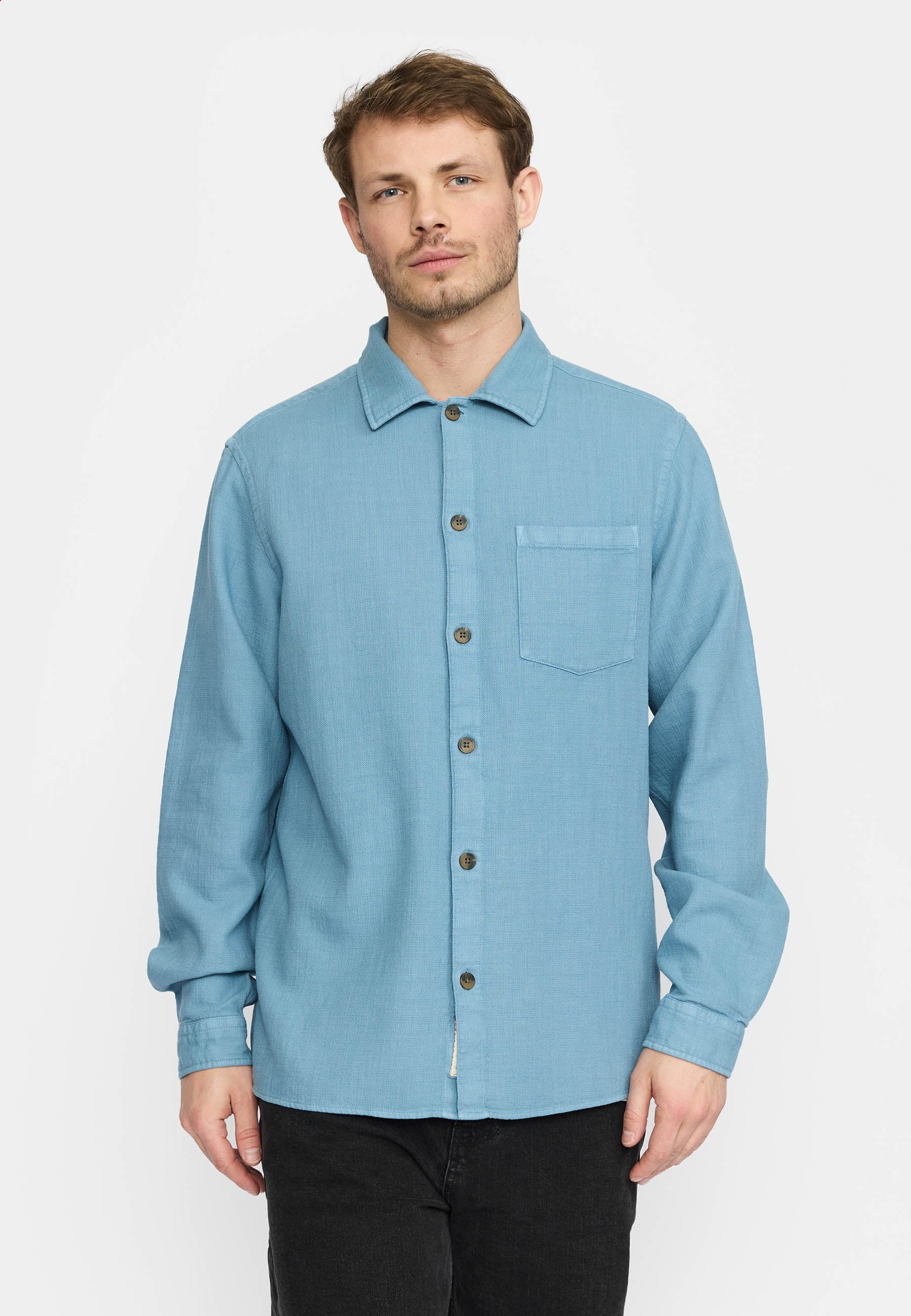 Revolution Casual Shirt Long-sleeve Shirts Blue