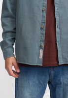 Revolution Casual Shirt Long-sleeve Shirts Dustblue