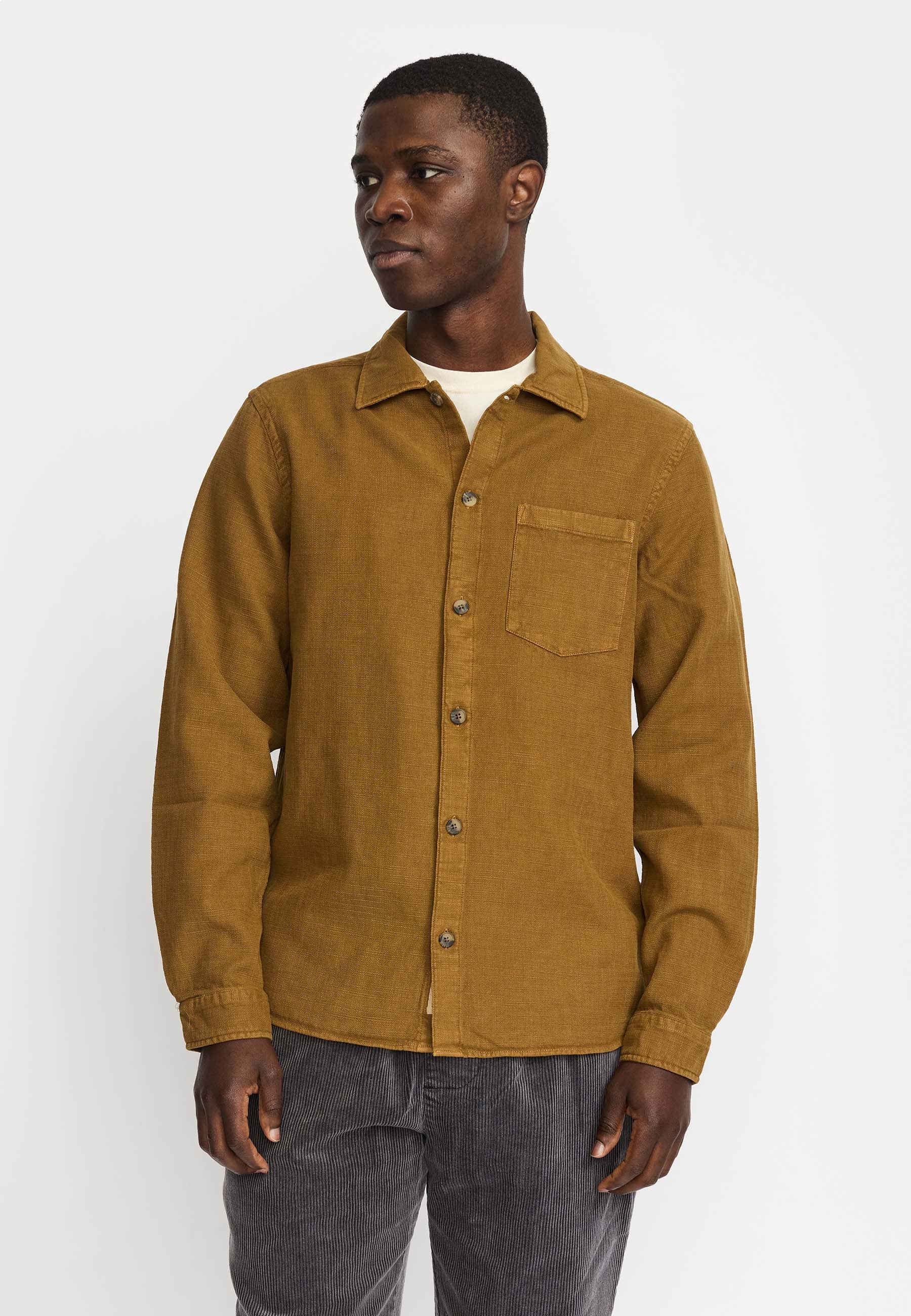 Revolution Casual Shirt Long-sleeve Shirts Dustbrown