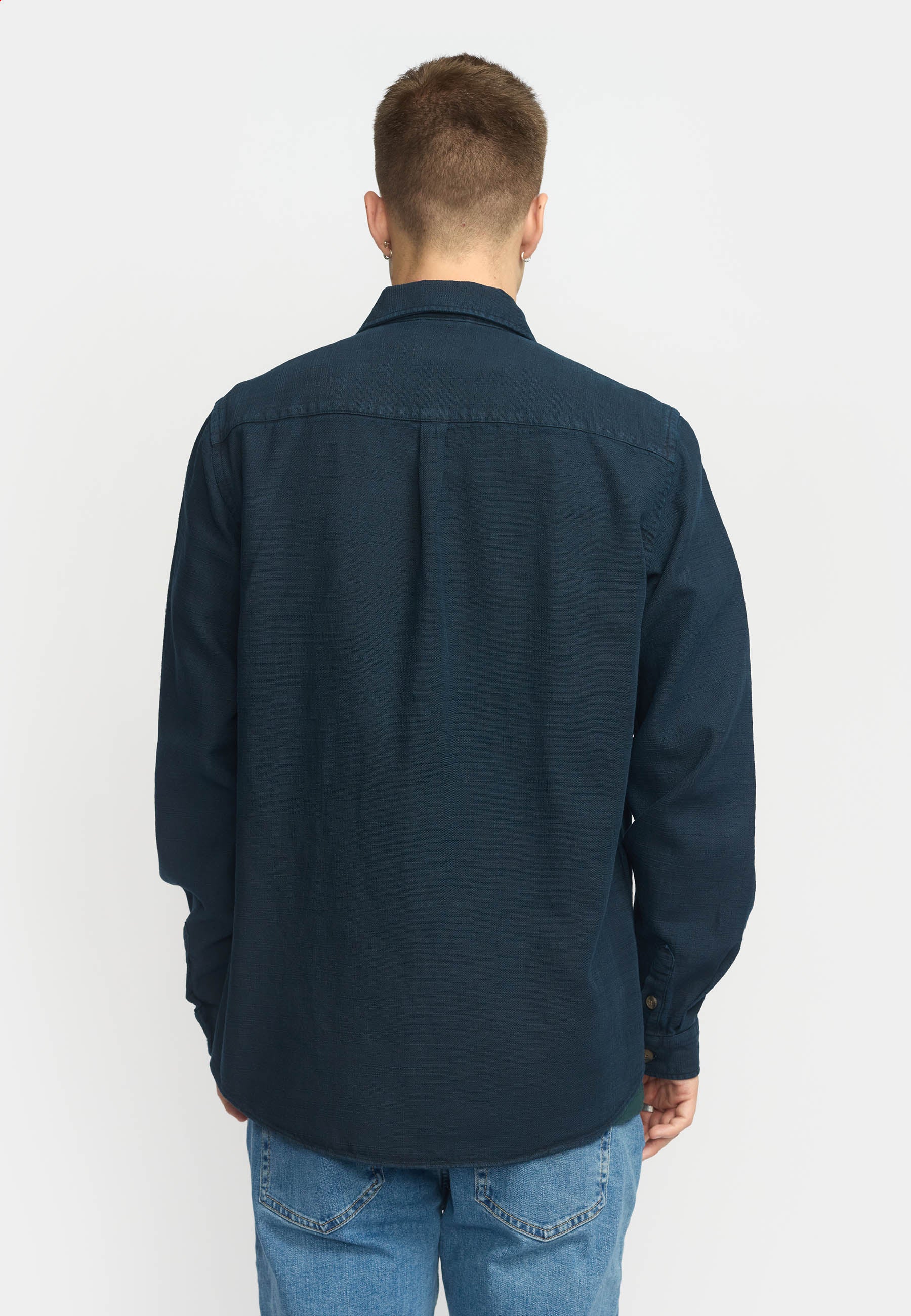 Revolution Casual Shirt Long-sleeve Shirts Navy