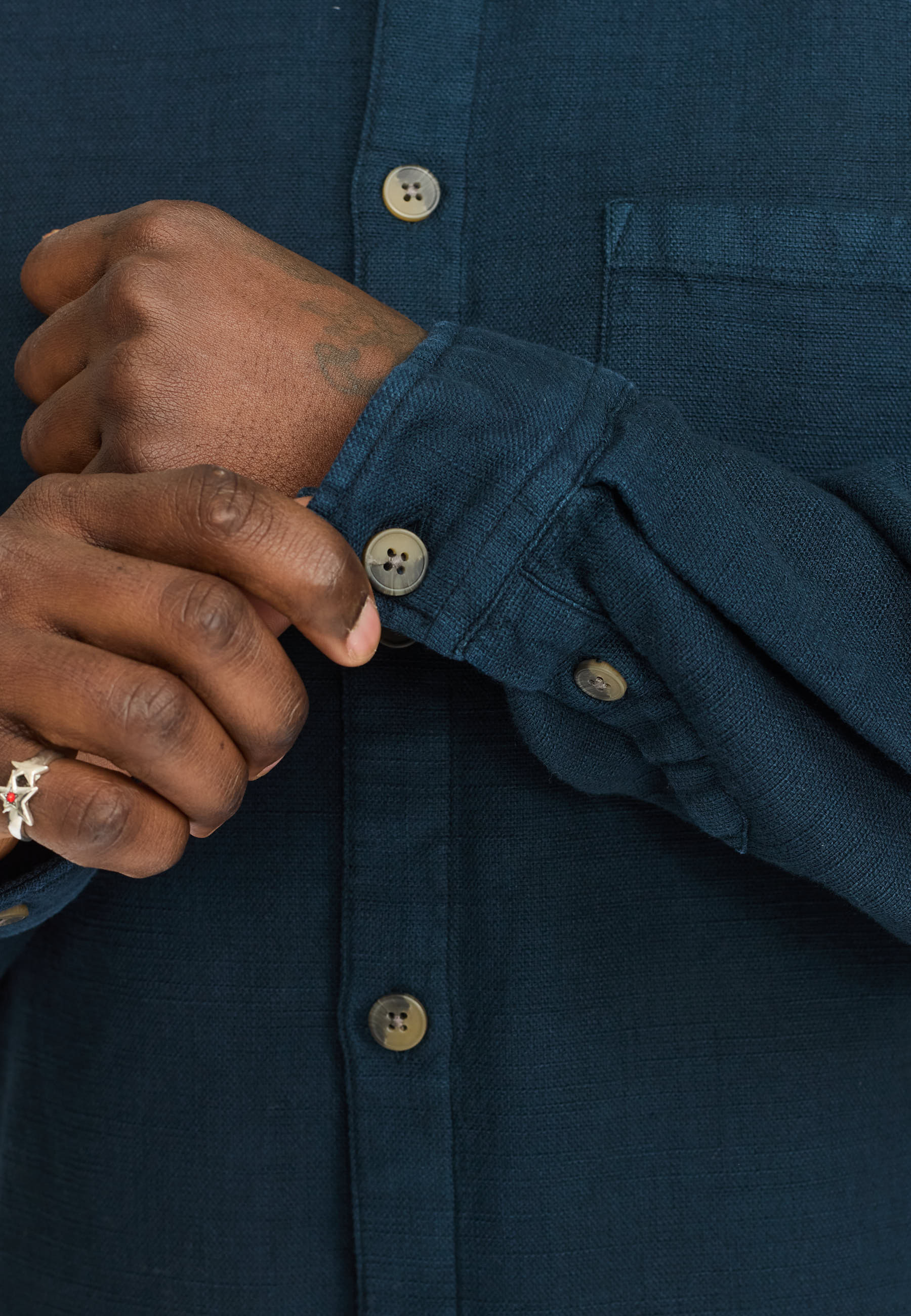 Revolution Casual Shirt Long-sleeve Shirts Navy