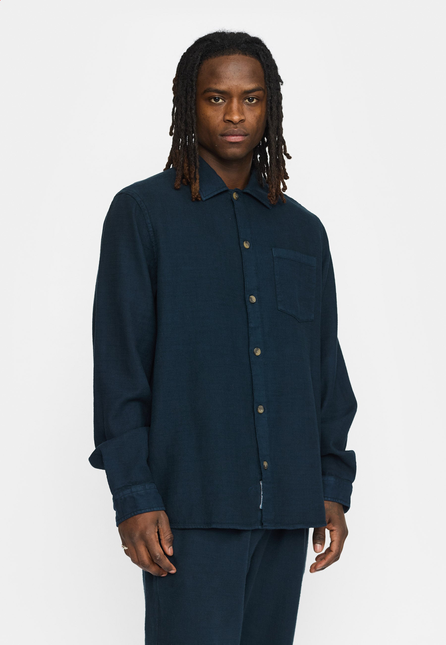 Revolution Casual Shirt Long-sleeve Shirts Navy