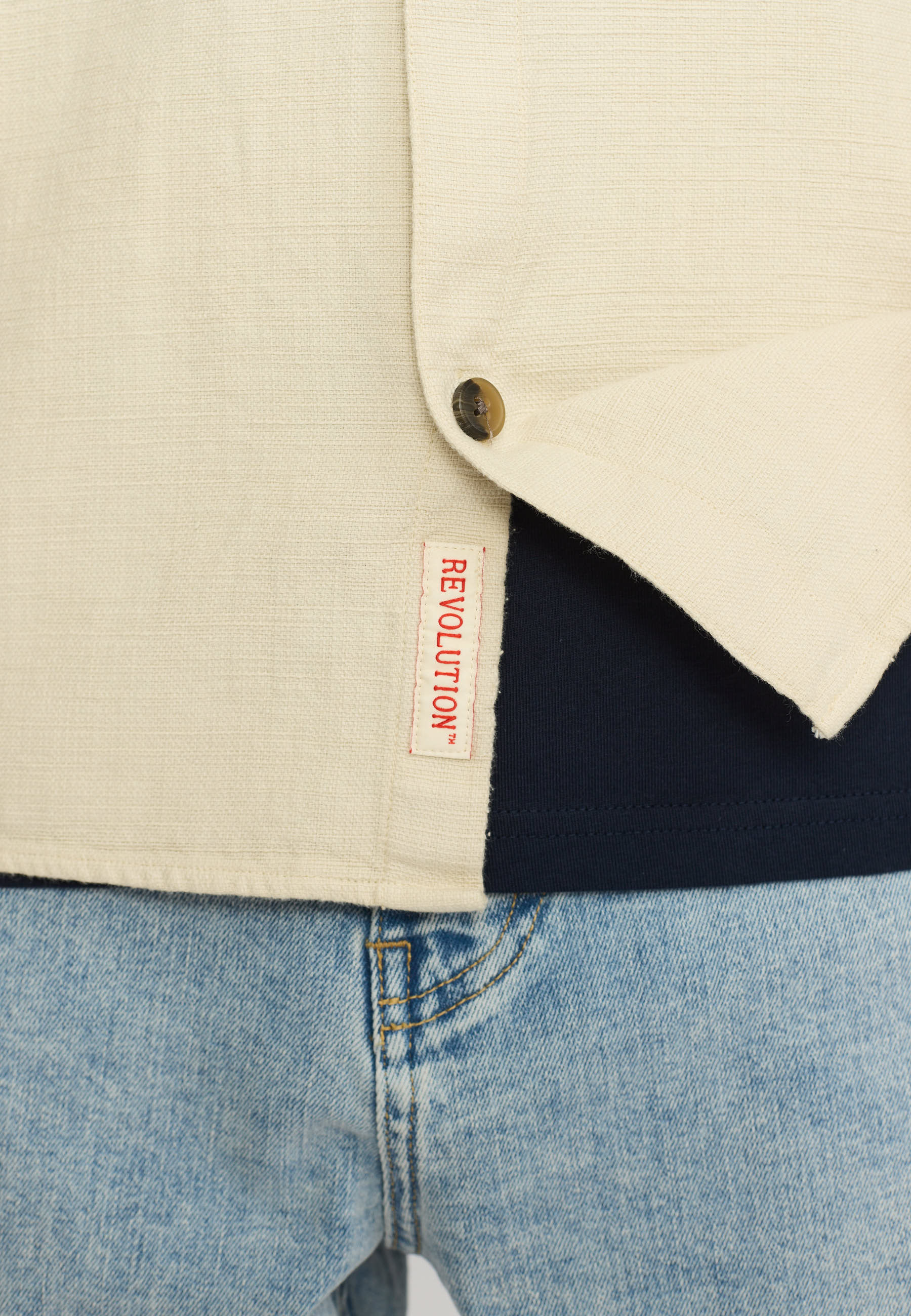 Revolution Casual Shirt Long-sleeve Shirts Offwhite