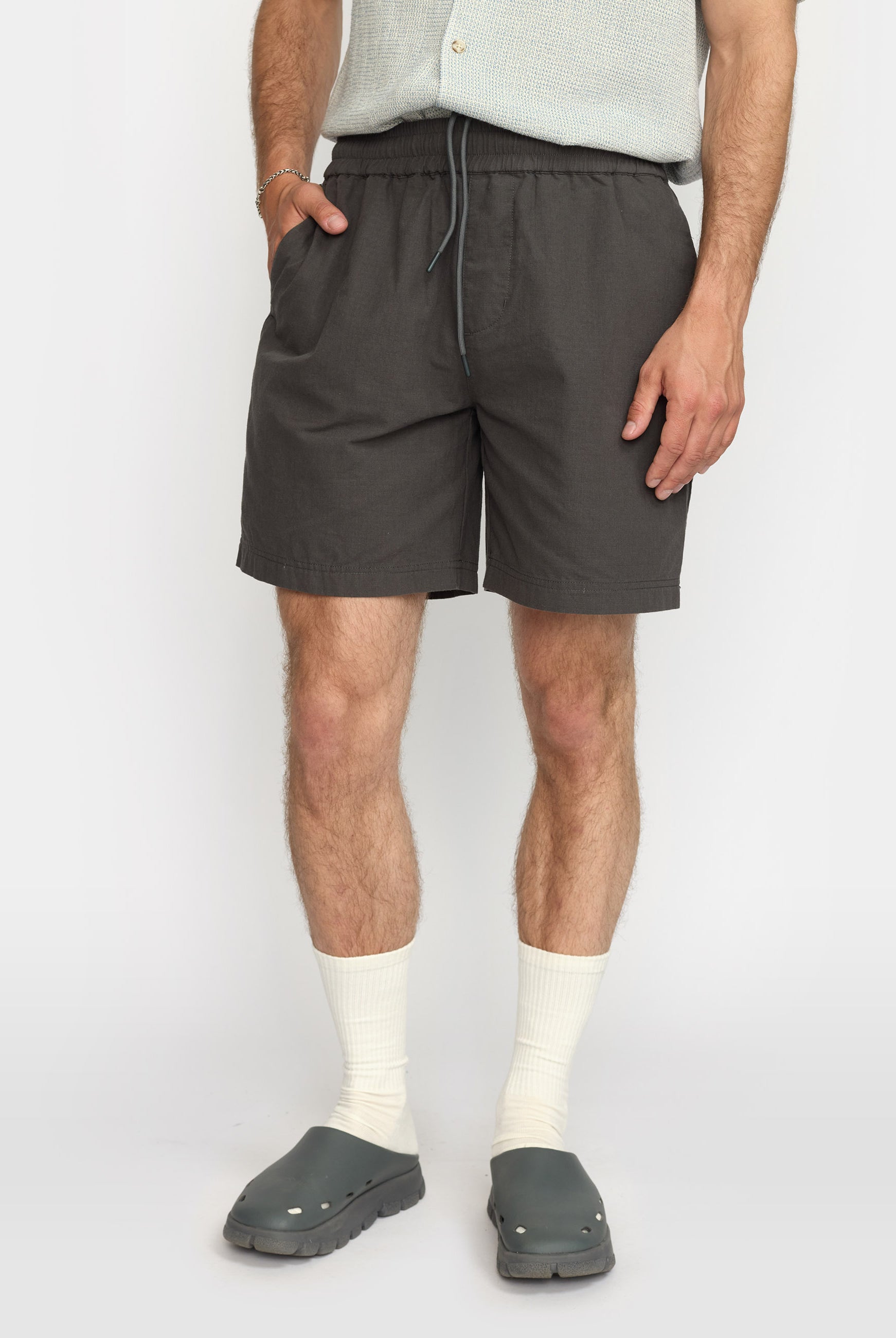 Revolution Casual Shorts Shorts Darkgrey