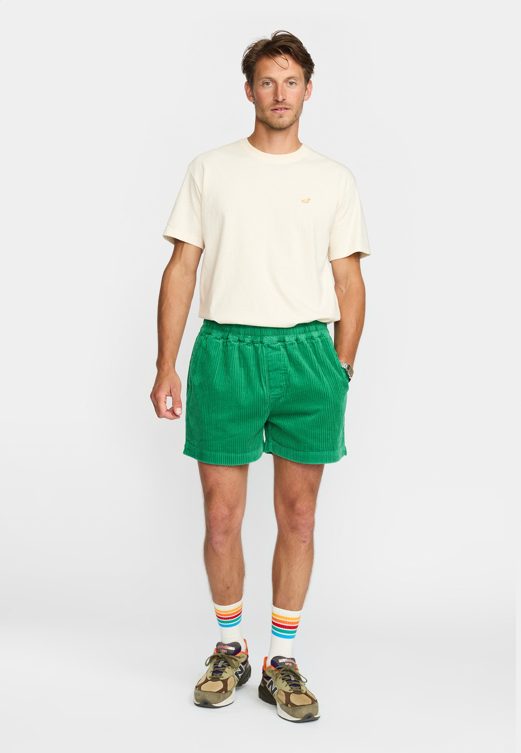 Revolution Casual Shorts Shorts Green