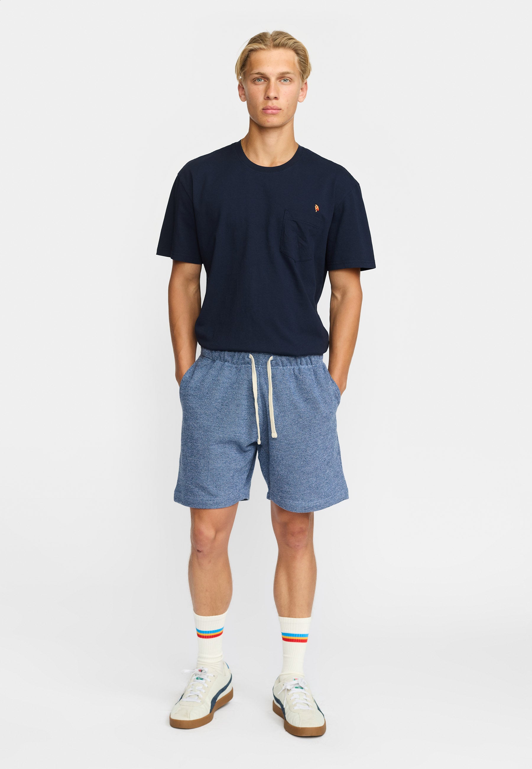 Revolution Casual Shorts Shorts Blue