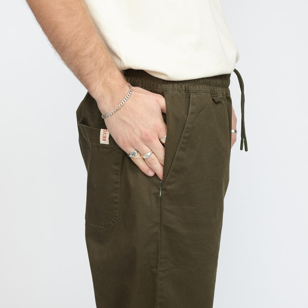 Revolution Casual Trousers Trousers Army